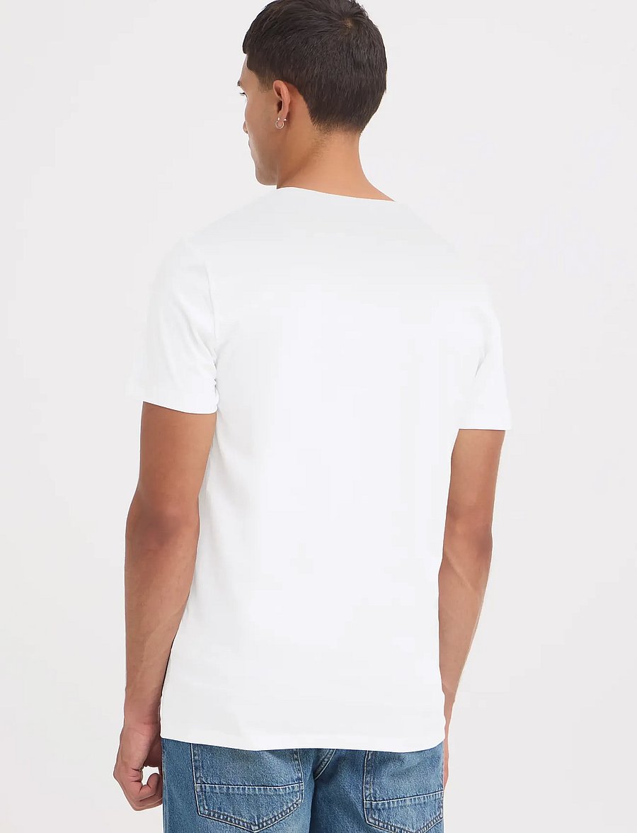 Blend - BHDinton V-neck tee 2-pack - v-ringade t-shirts - white - 4
