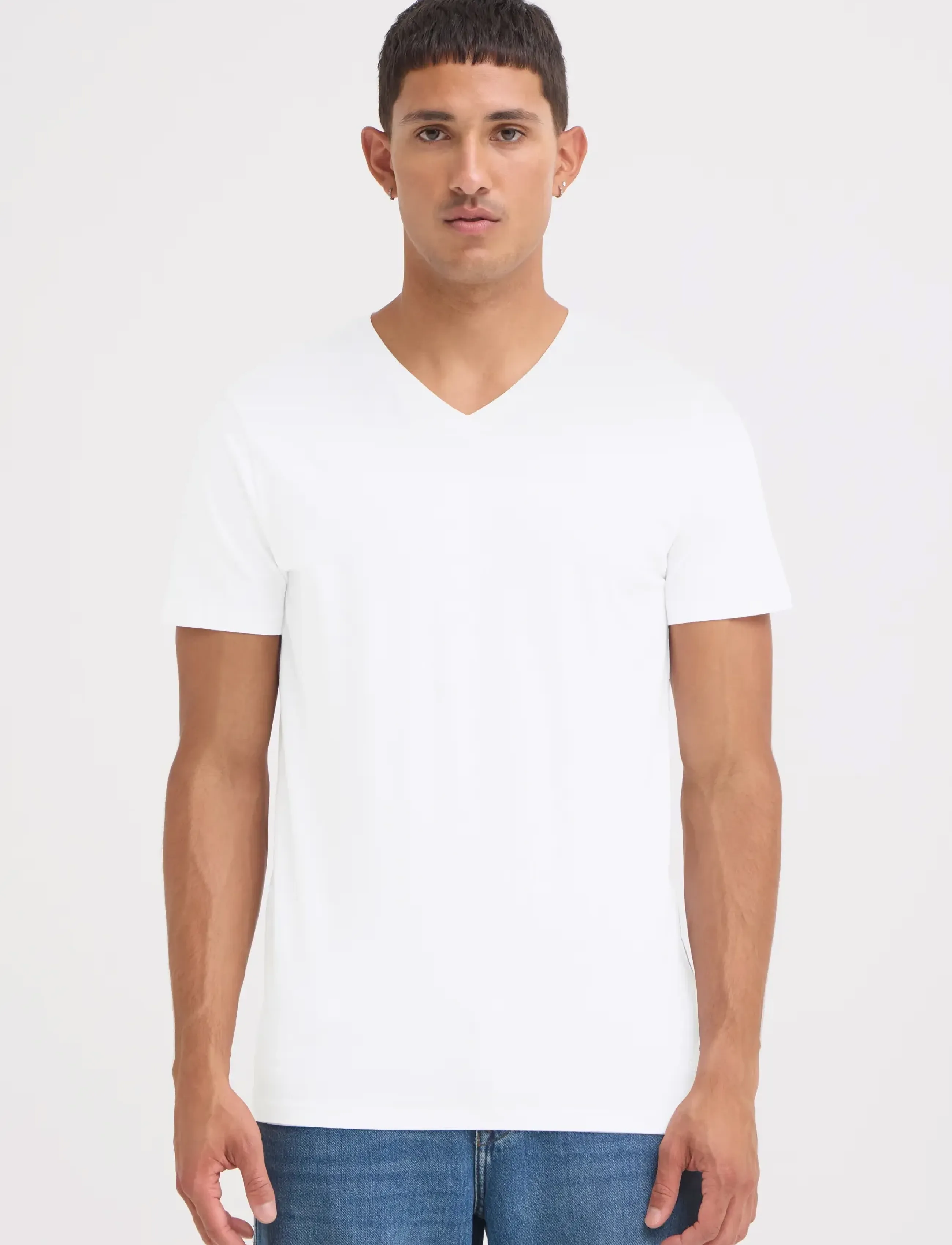 BLEND Bhdinton V-Neck Tee 2-Pack t-shirts - bas herr – bild 5