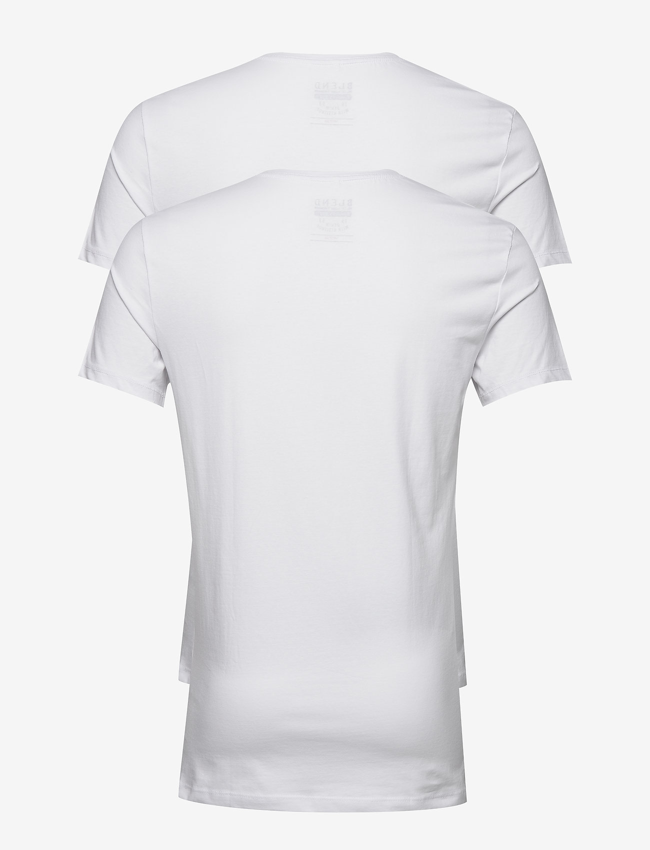 Blend - BHDINTON V-NECK TEE 2-PACK - herbstliche kleidung - white - 5