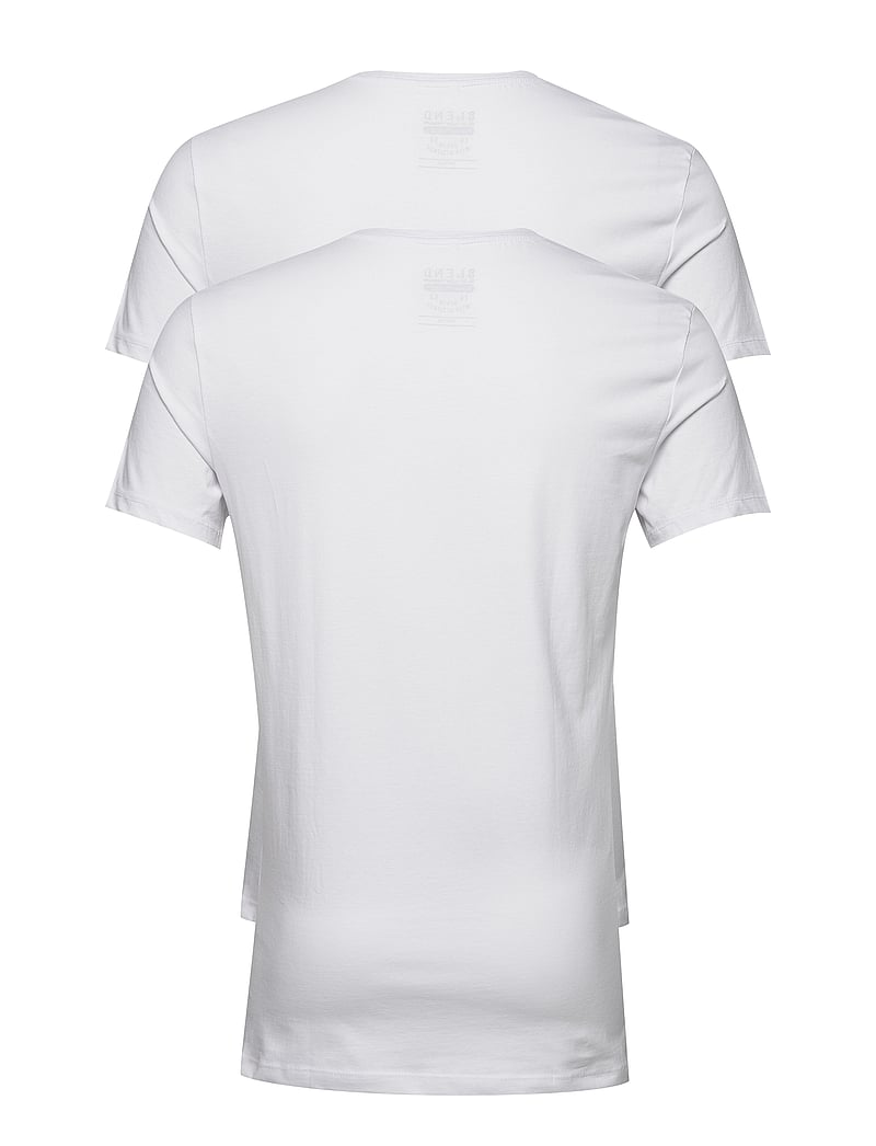 Blend - BHDINTON V-NECK TEE 2-PACK - t-shirts mit v-ausschnitt - white - 5