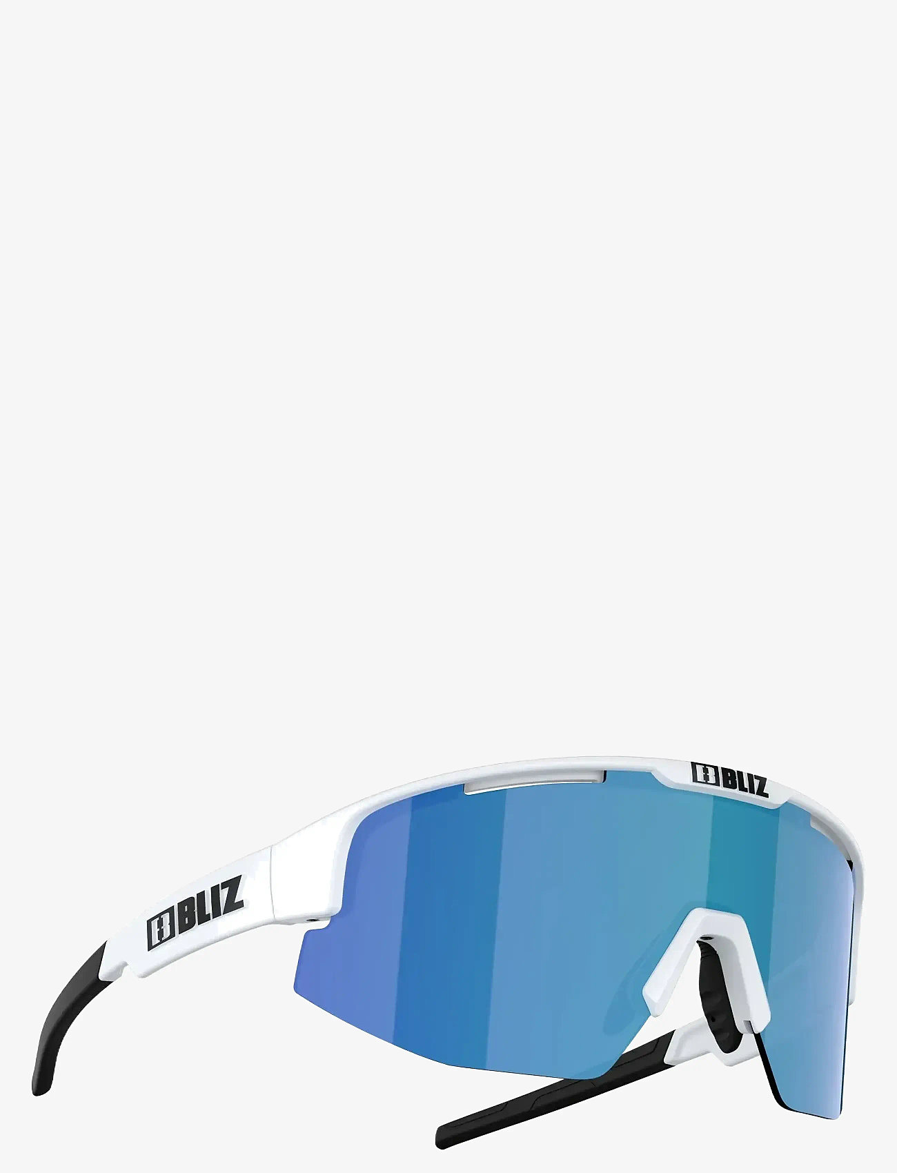 Bliz - MATRIX - glasses - shiny white / smoke&blue mirr - 1