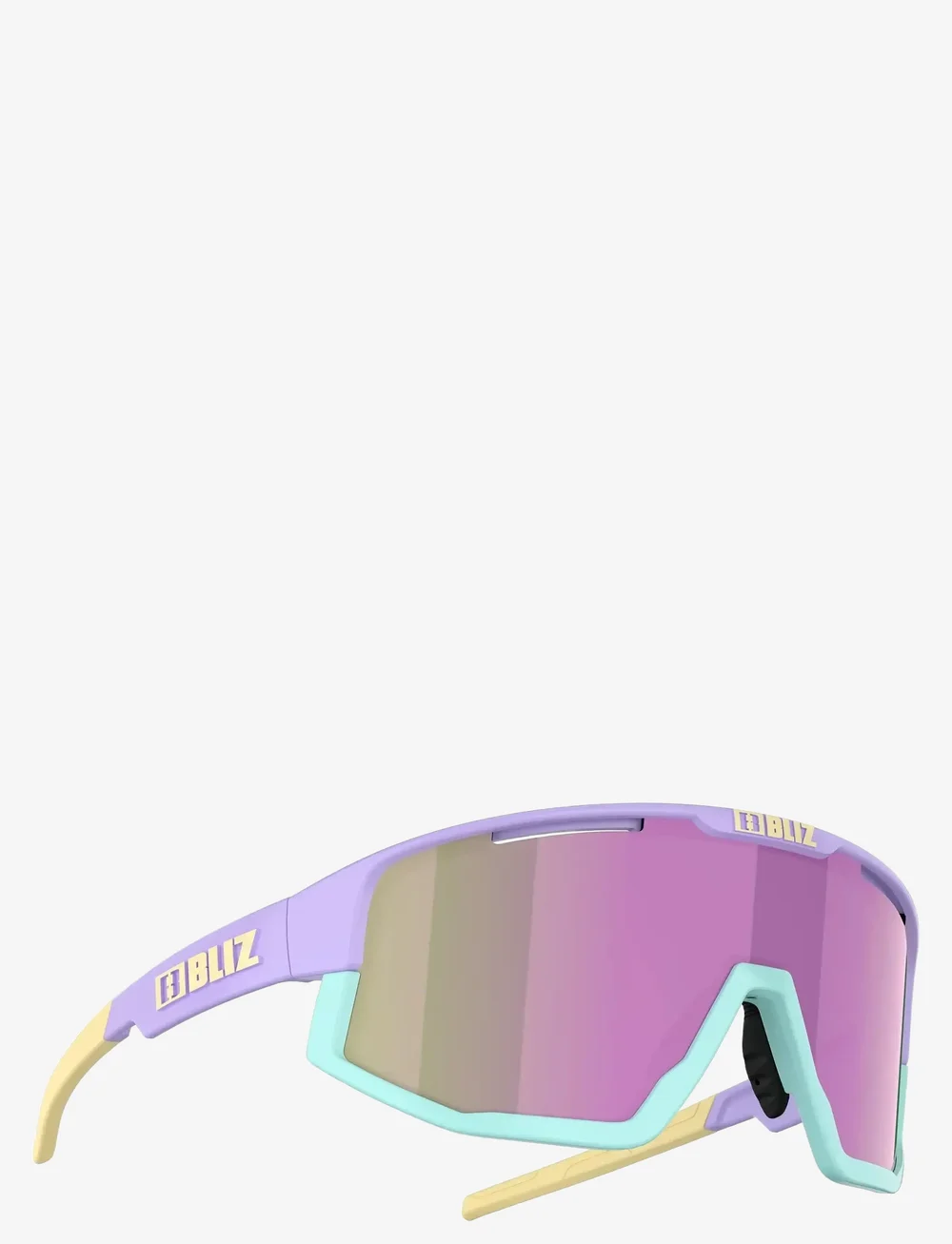Bliz - FUSION - glasögon - matt pastel purple-yellow logo / brown mirror pink - 1