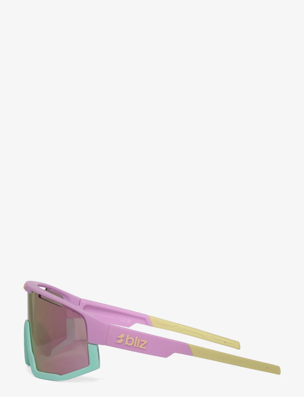Bliz - FUSION - glasögon - matt pastel purple-yellow logo / brown mirror pink - 2