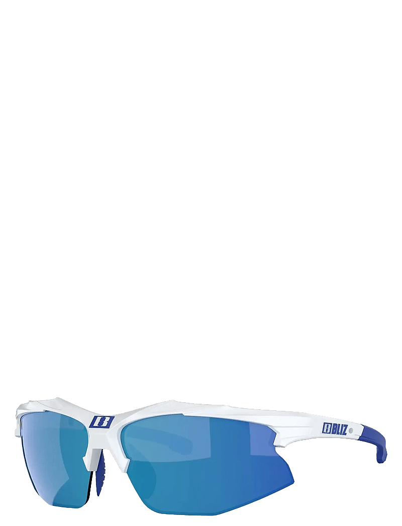 Bliz - HYBRID - brillen - shiny white w blue logo smoke blue mirr - 3