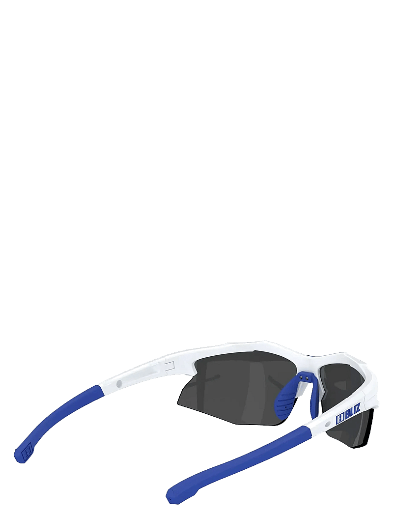 Bliz - HYBRID - brillen - shiny white w blue logo smoke blue mirr - 5