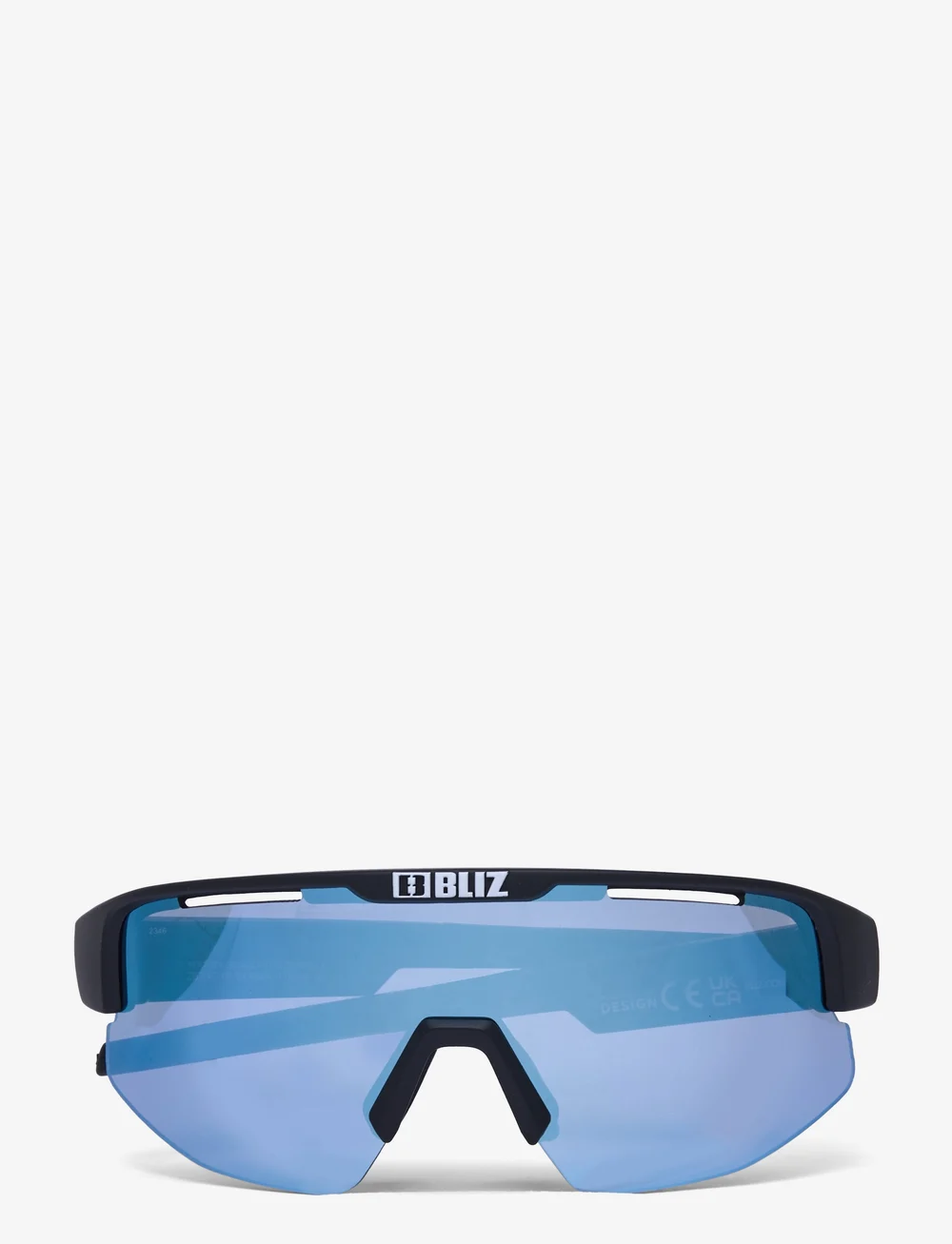 Bliz - MATRIX SMALL - briller - matt black smoke&iceblue mirr - 0