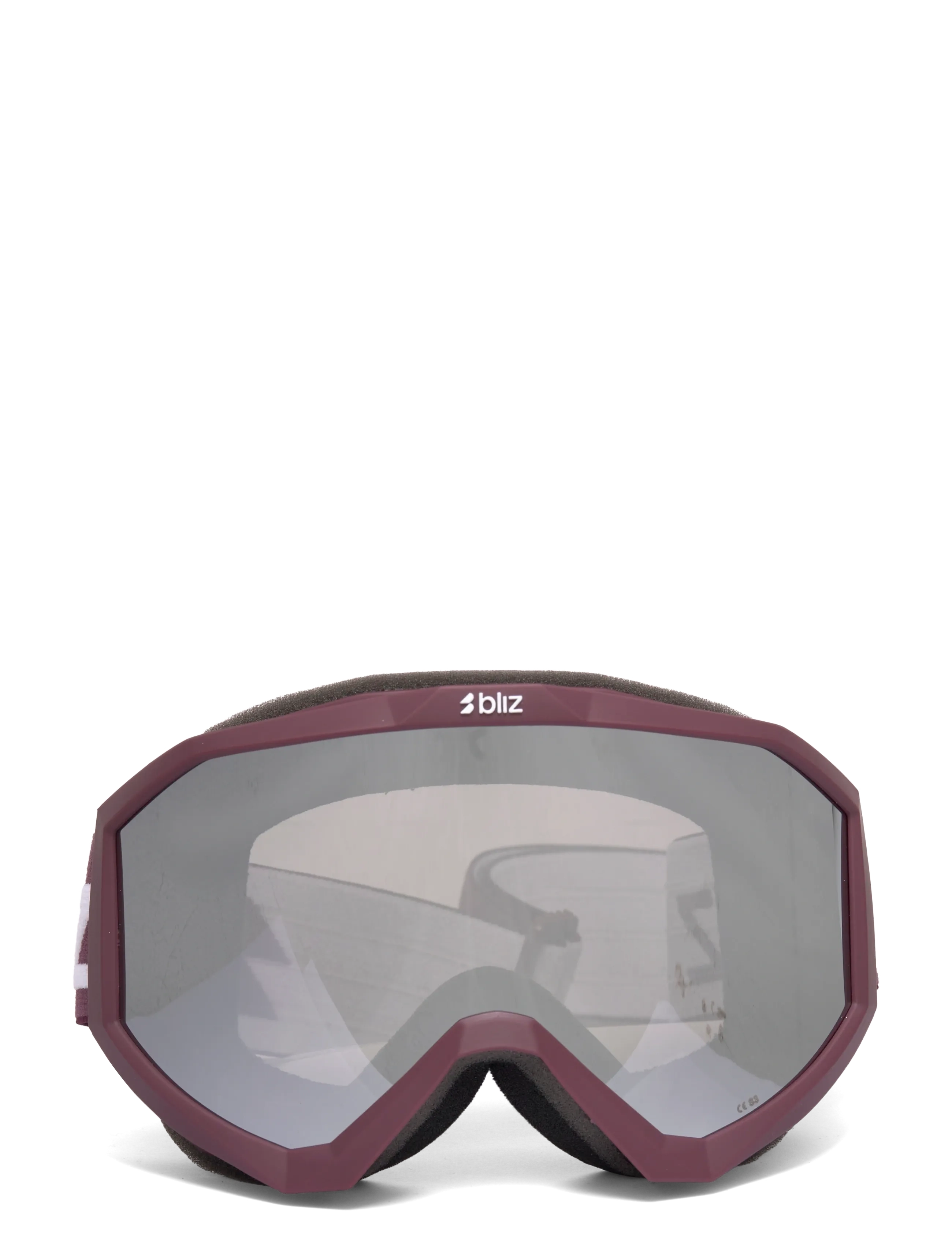 LINER - MATTE BURGUNDY / SMOKE W SILVER MIRROR