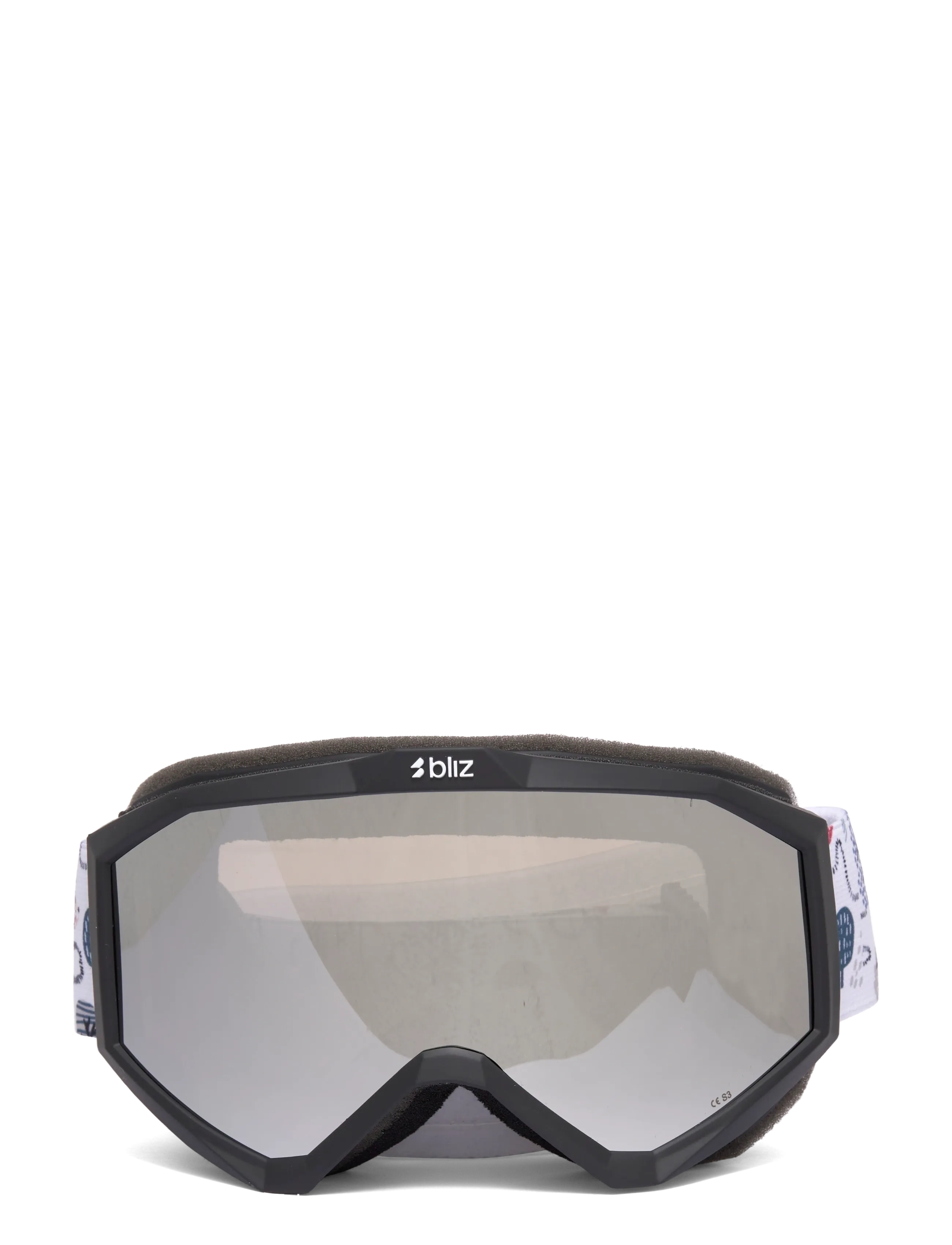 LINER JR - BLACK-WHITE LOGO / BROWN SILVER MIRROR