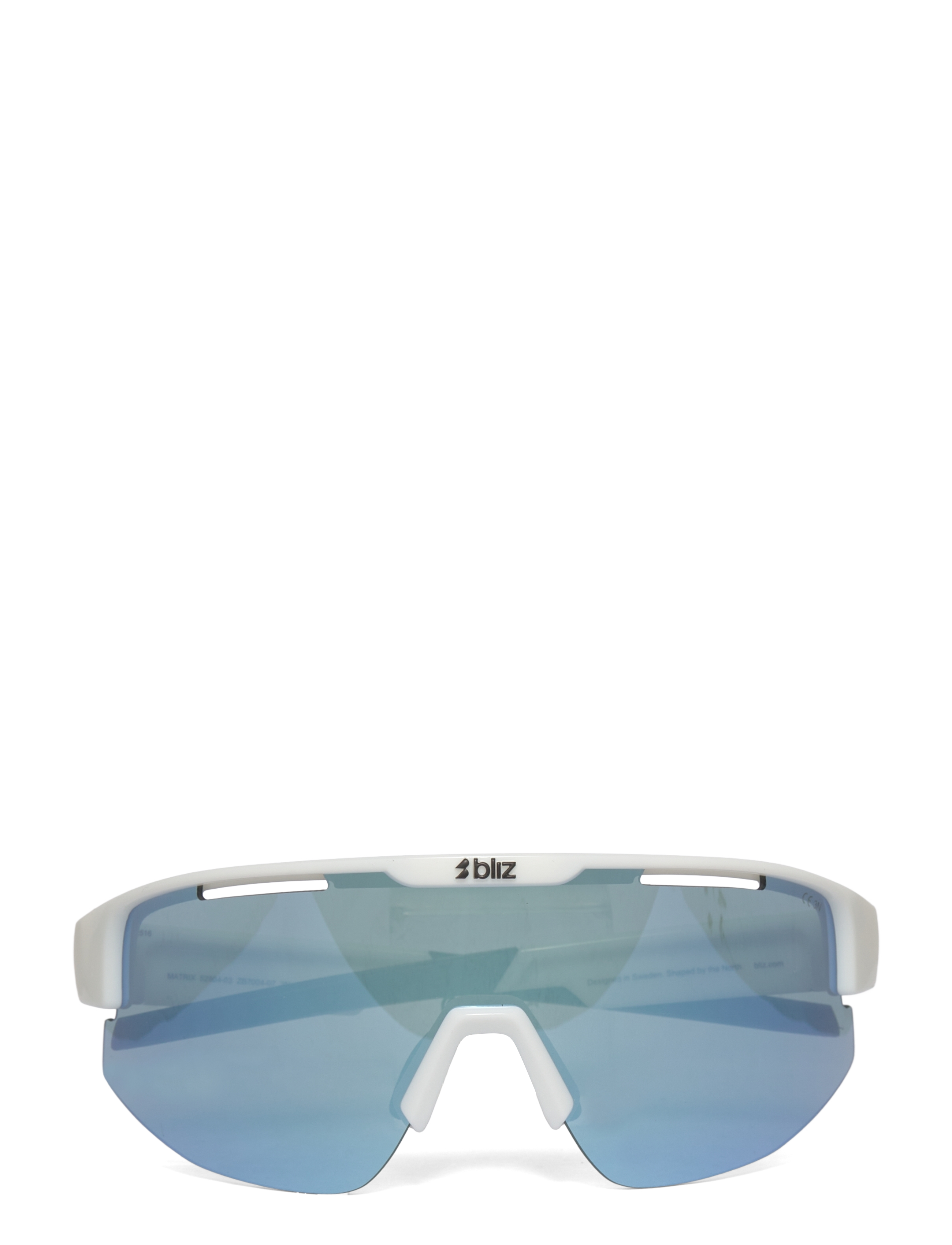 Bliz Matrix - Brillen - SHINY WHITE / SMOKE W BLUE MULTI / white