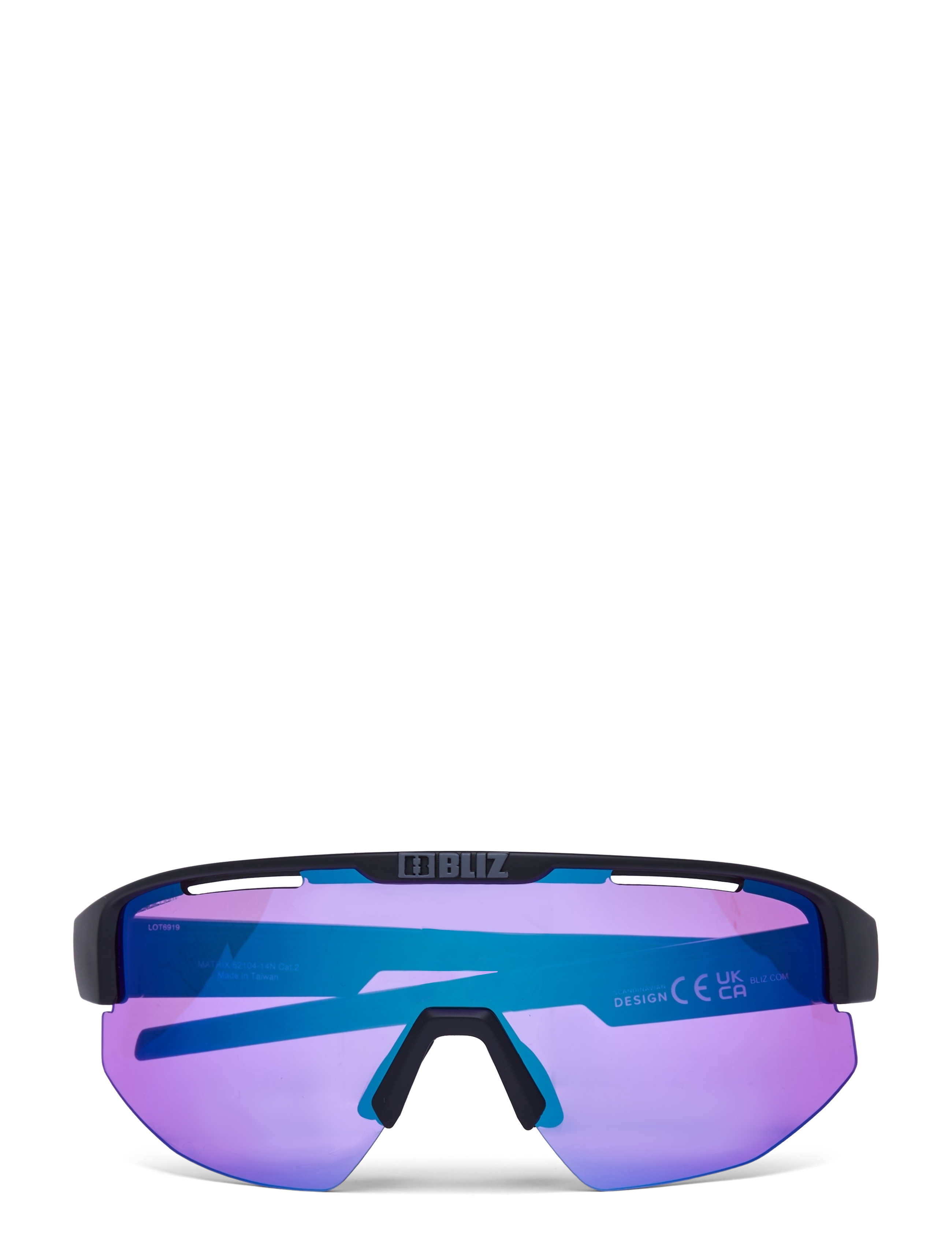 MATT BLACK / NANO OPTICS NORDIC LIGHT BEGONIA - VIOLET W BLUE MULTI