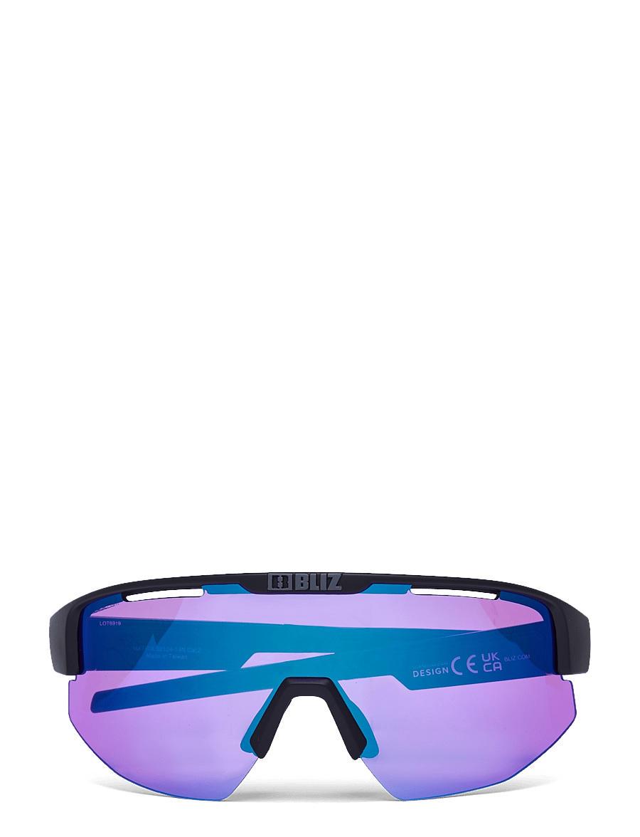 Bliz - MATRIX - brillen - matt black / nano optics nordic light begonia - violet w blue multi - 0