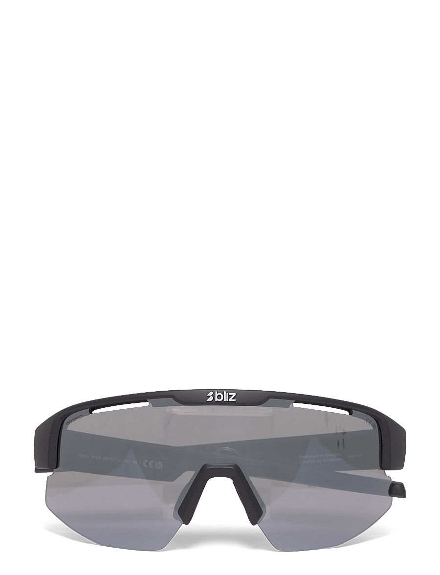 Bliz - MATRIX SMALL - prillid - matte black / smoke w silver mirror - 0