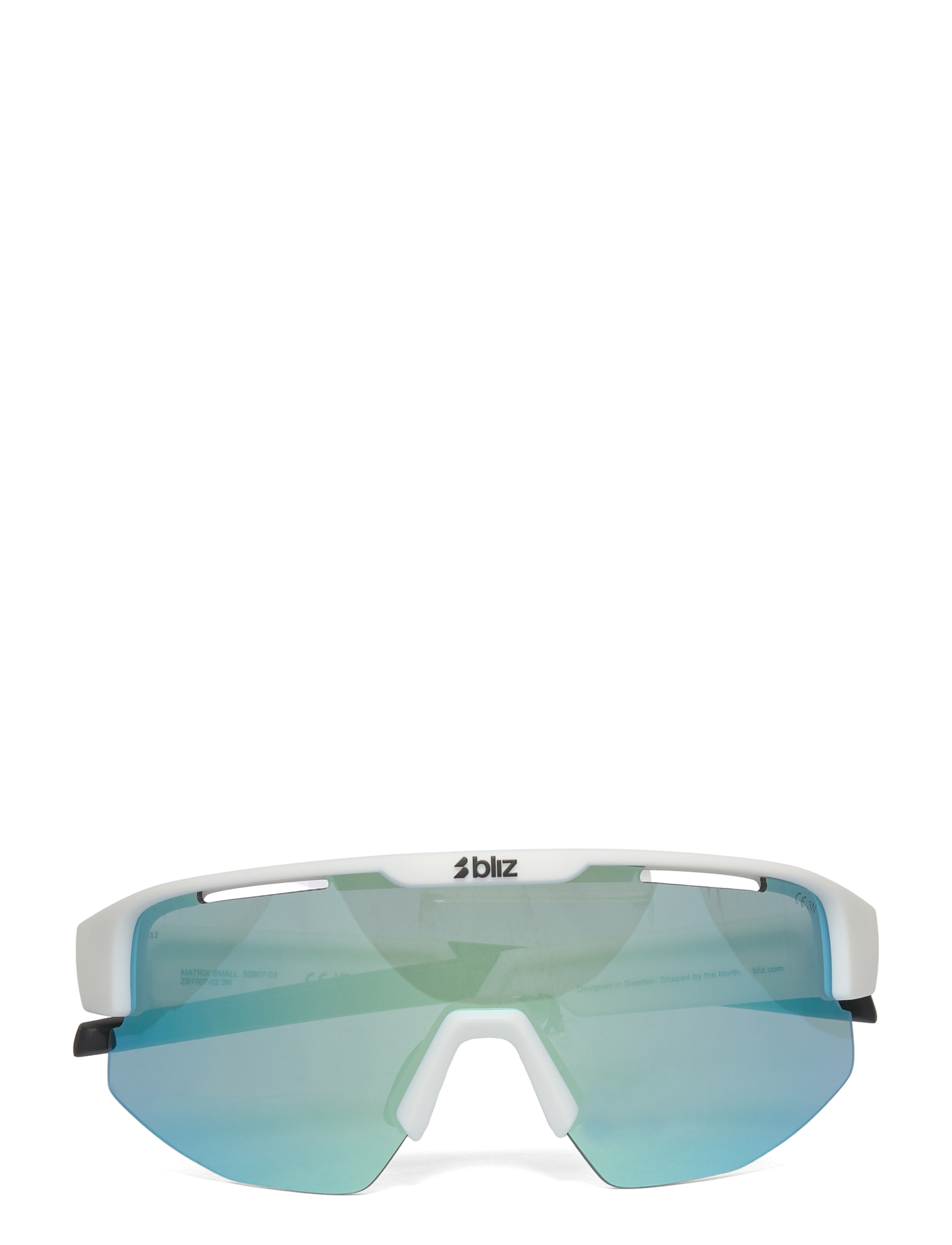 Bliz Matrix Small - Accessoires - MATT WHITE / SMOKE W BLUE MULTI / white