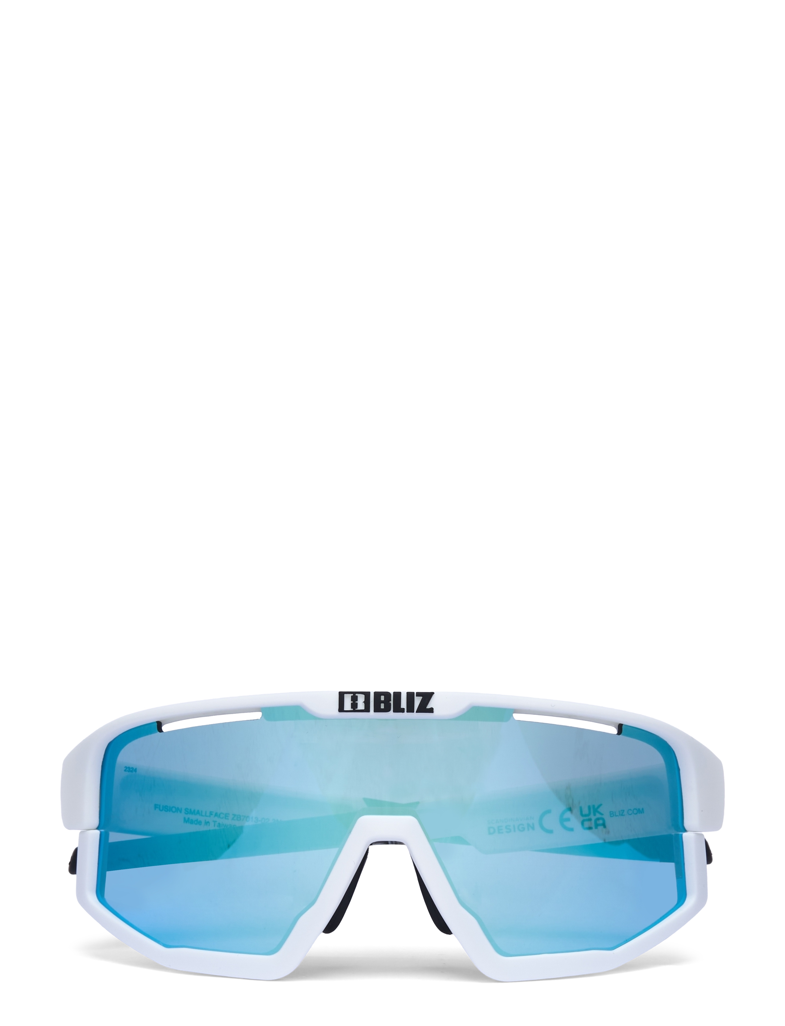 Bliz Fusion Small - Brillen - MATT WHITE / BROWN W BLUE MULTI / white