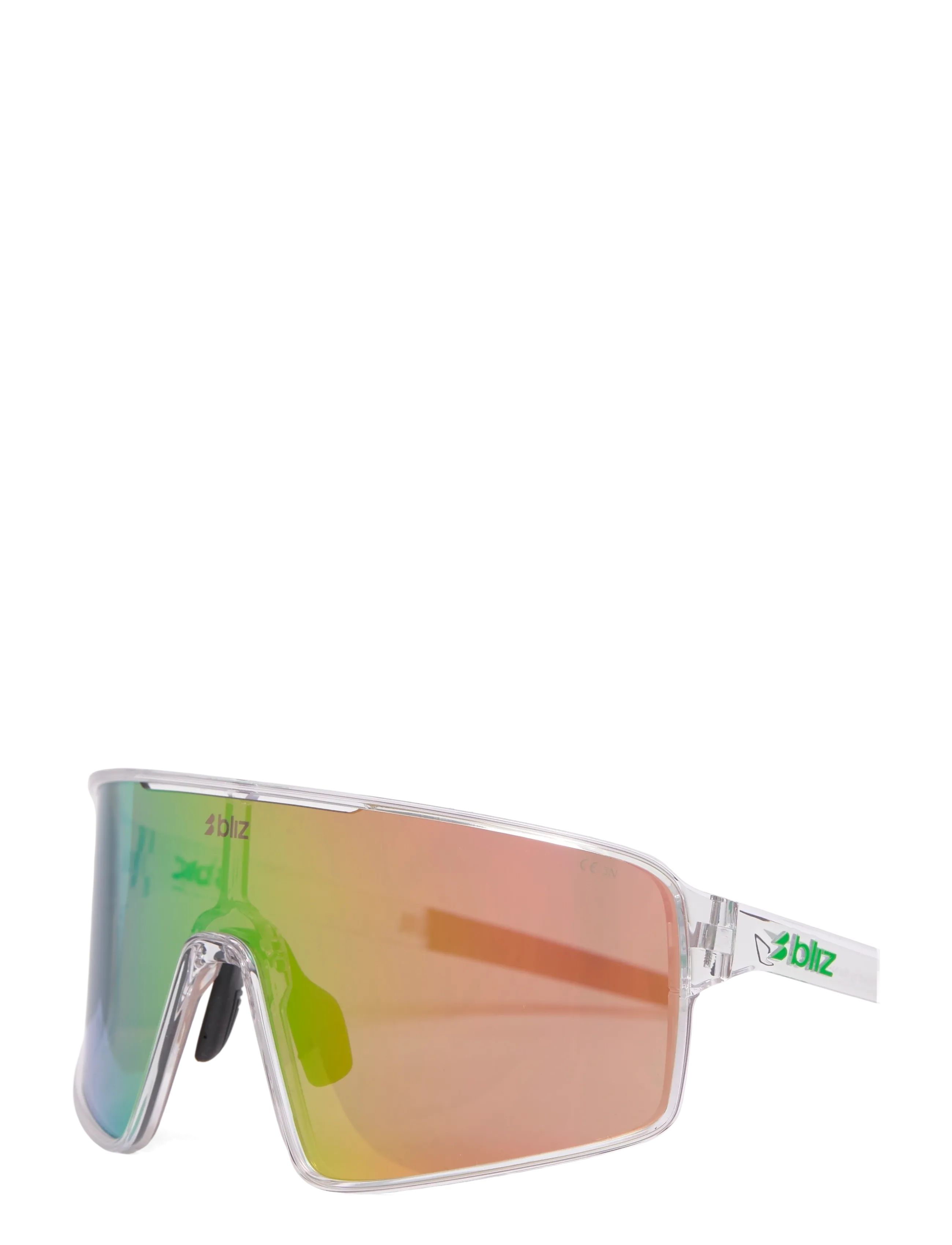 Bliz - P001S - briller - transparent white / brown w green multi - 1