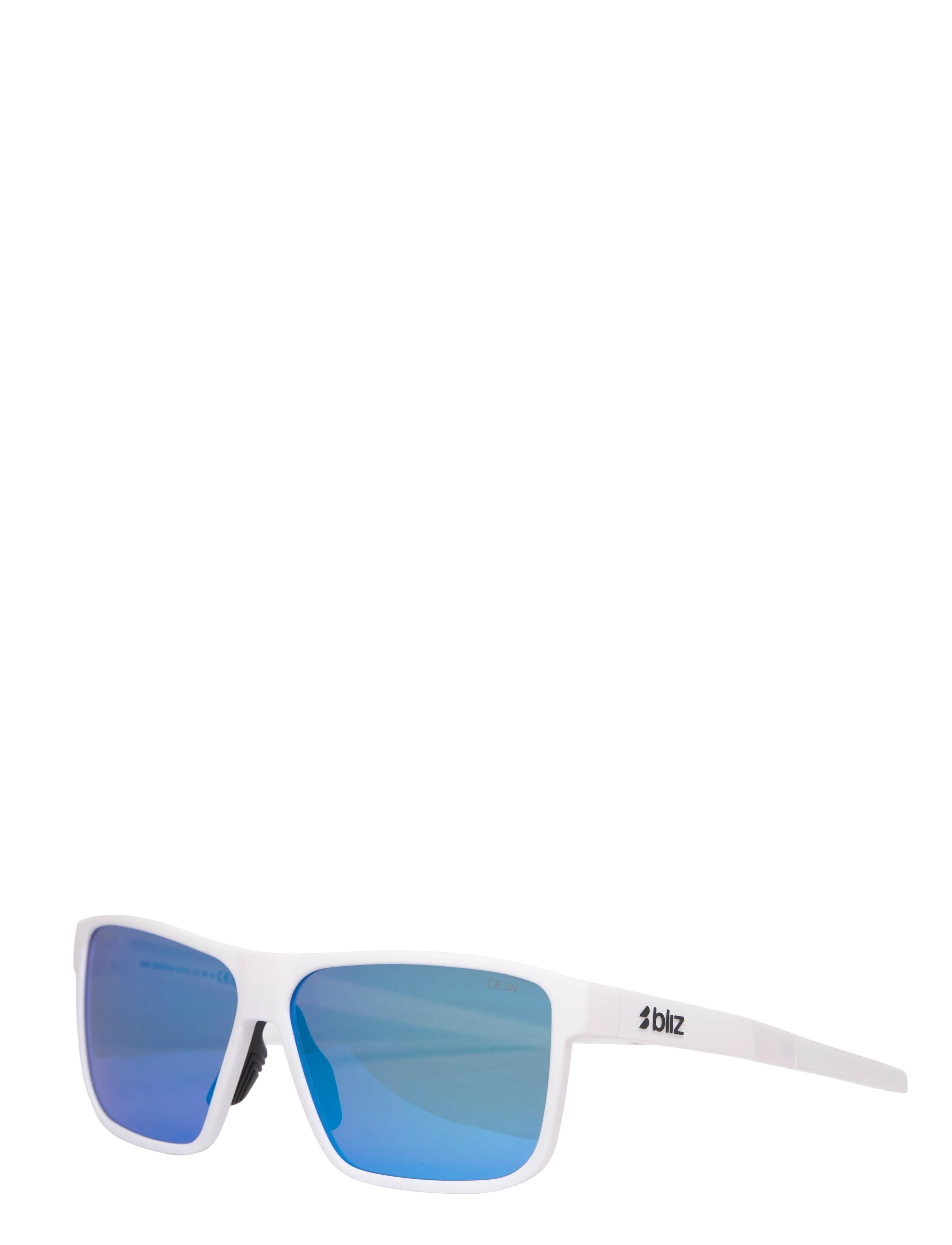 Bliz - A008 - glasögon - matte white / smoke w blue multi - 1