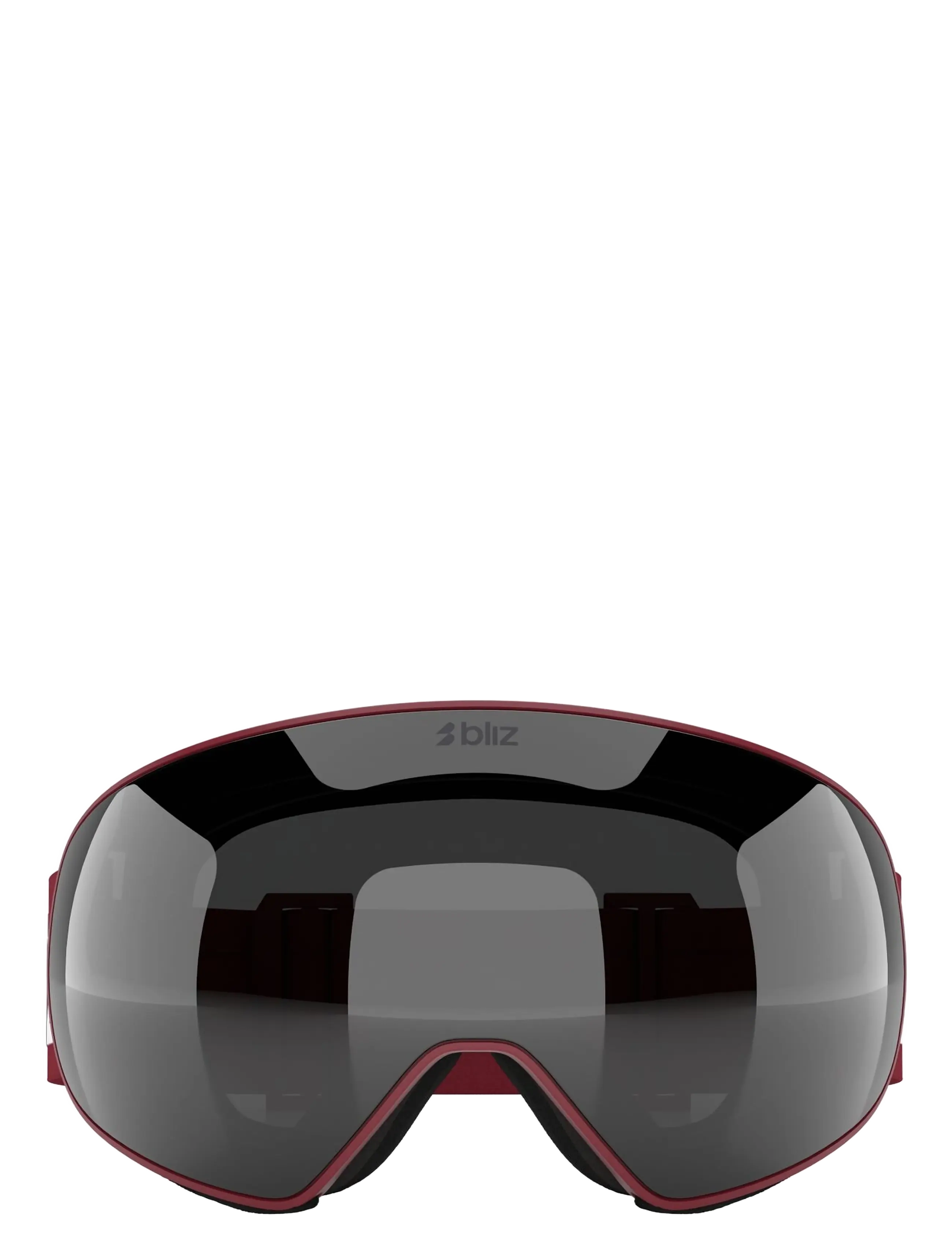 Bliz - FLOZ - briller - matte burgundy / smoke w silver mirror - 1