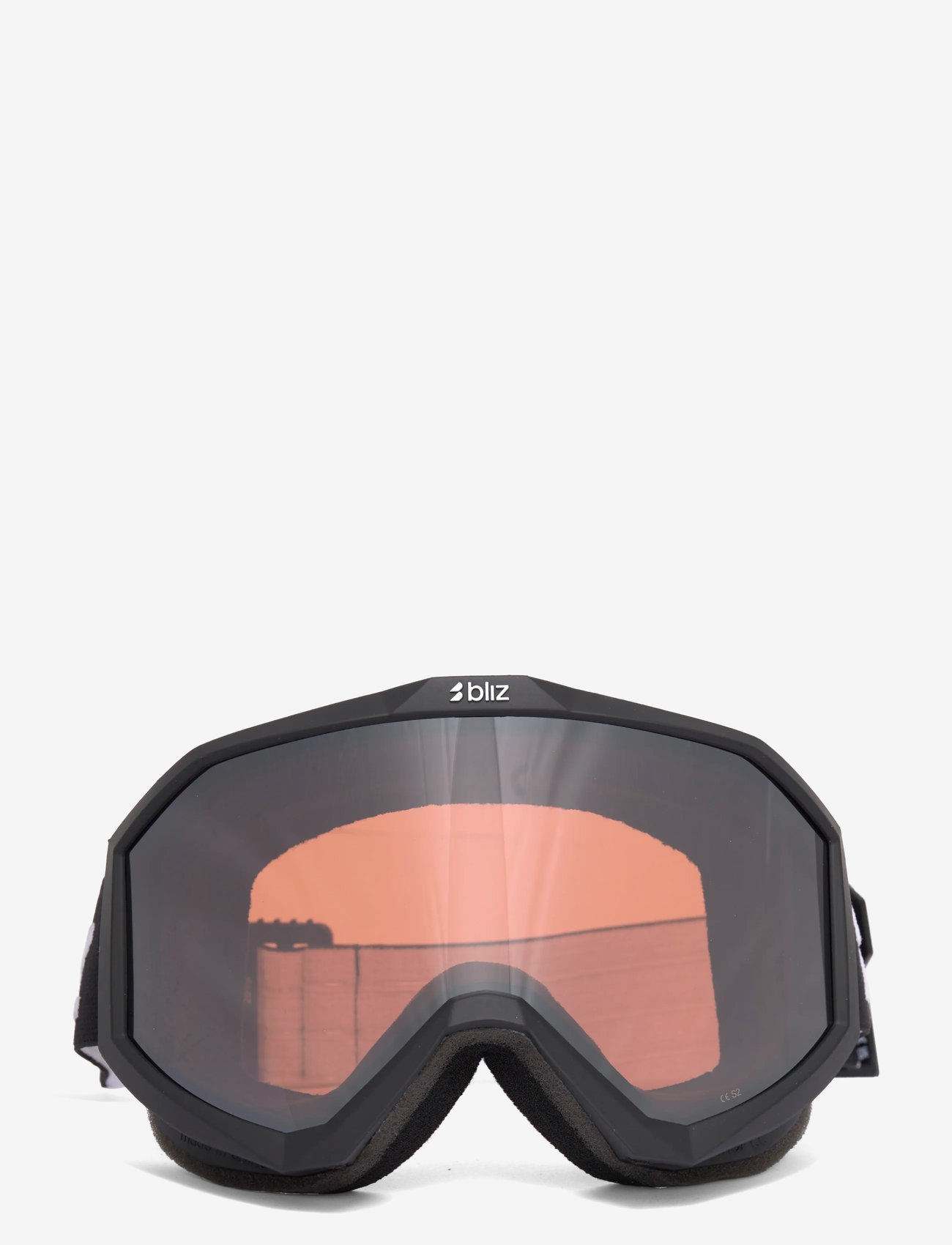 Bliz - LINER - black-white logo / orange w silver mirror - 0