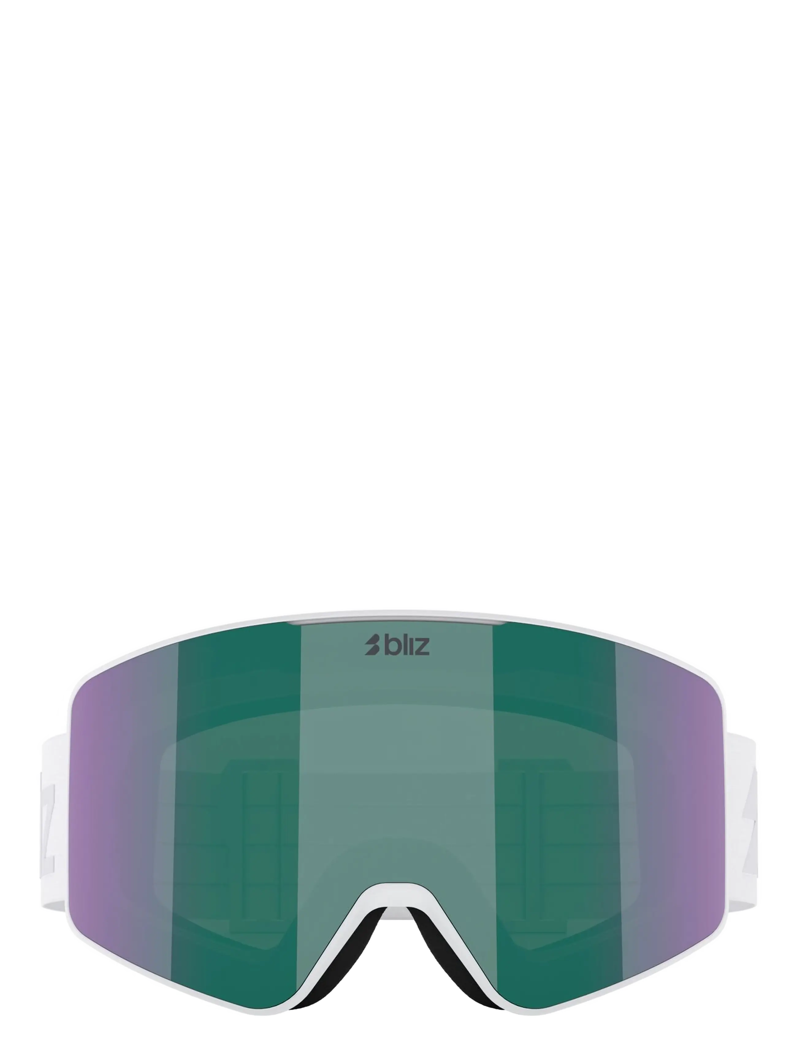 Bliz - G001 - briller - matte white / brown w green multi - 1