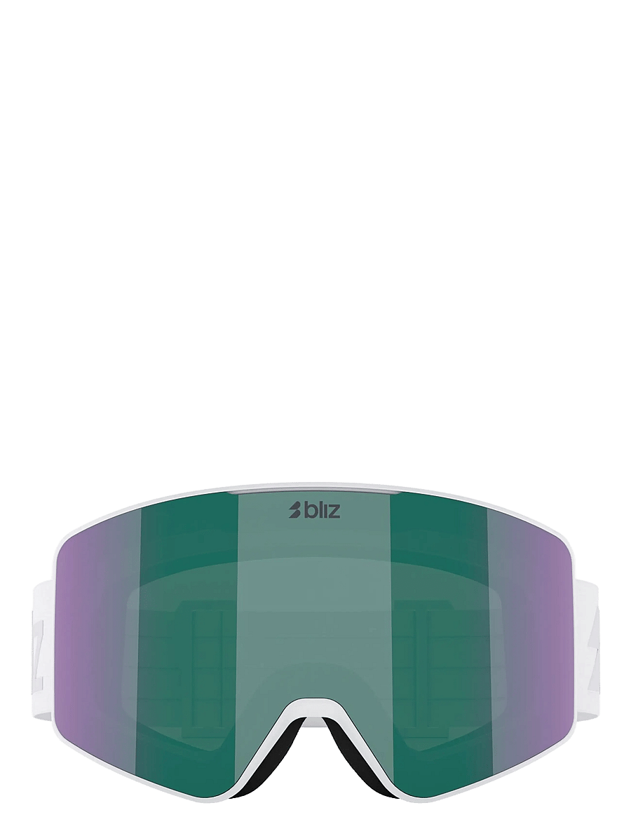 Bliz - G001 - briller - matte white / brown w green multi - 1