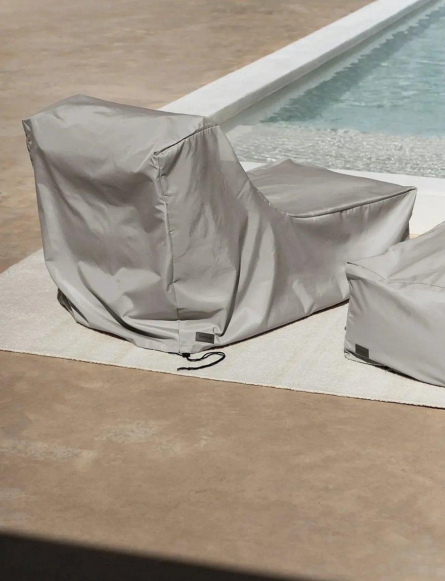 Blomus - Protection Cover for Lounger - 60 x 120 cm - STAY - Light Gray - mööbel - light gray - 0