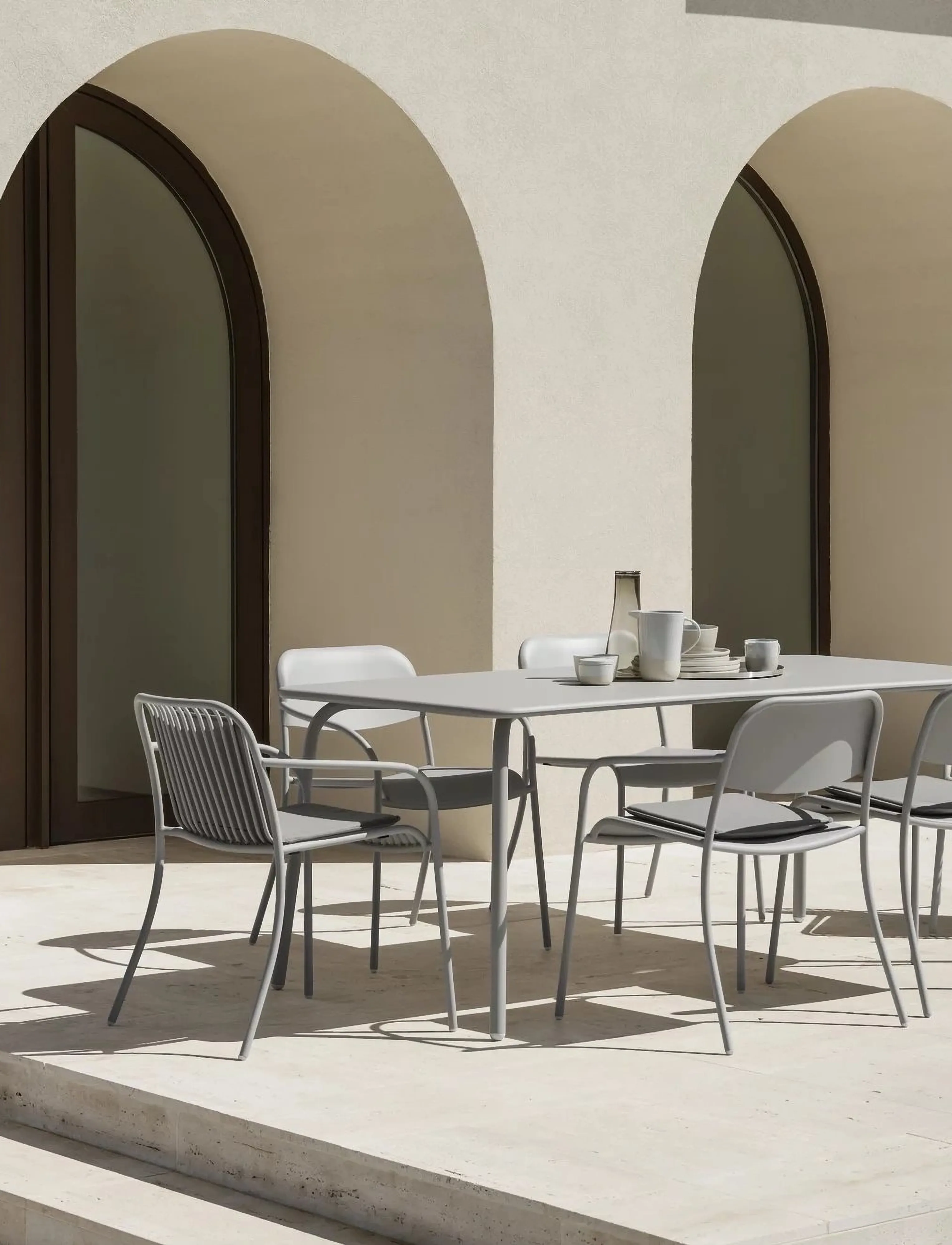 Blomus - Armchair - 77 x 60 x 60 cm - YUA WIRE - Silk Grey - møbler - silk grey - 3