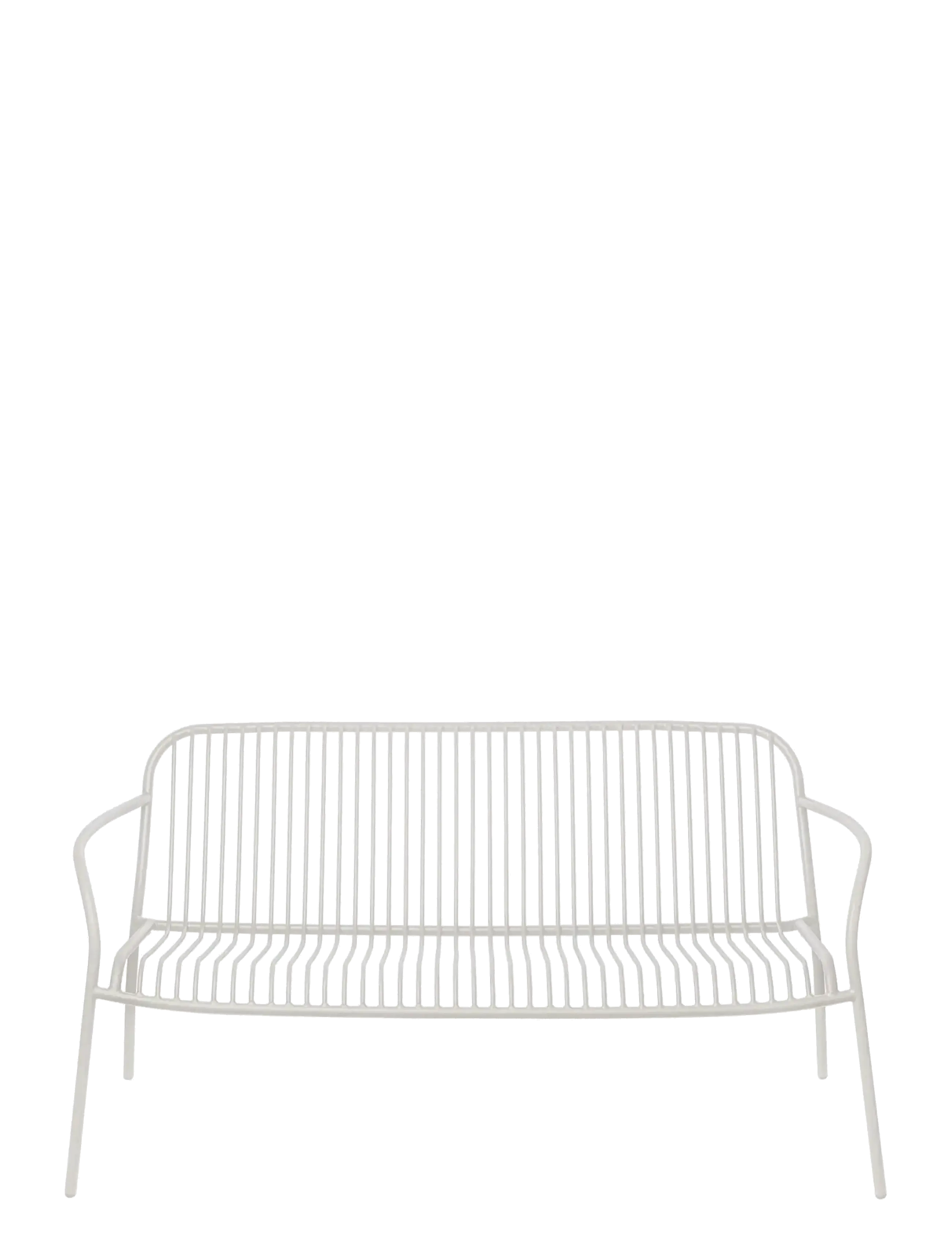 Blomus Lounge Sofa - 66 x 134 x 72 cm - YUA WIRE - Silk Grey - Utemöbler - SILK GREY / grey