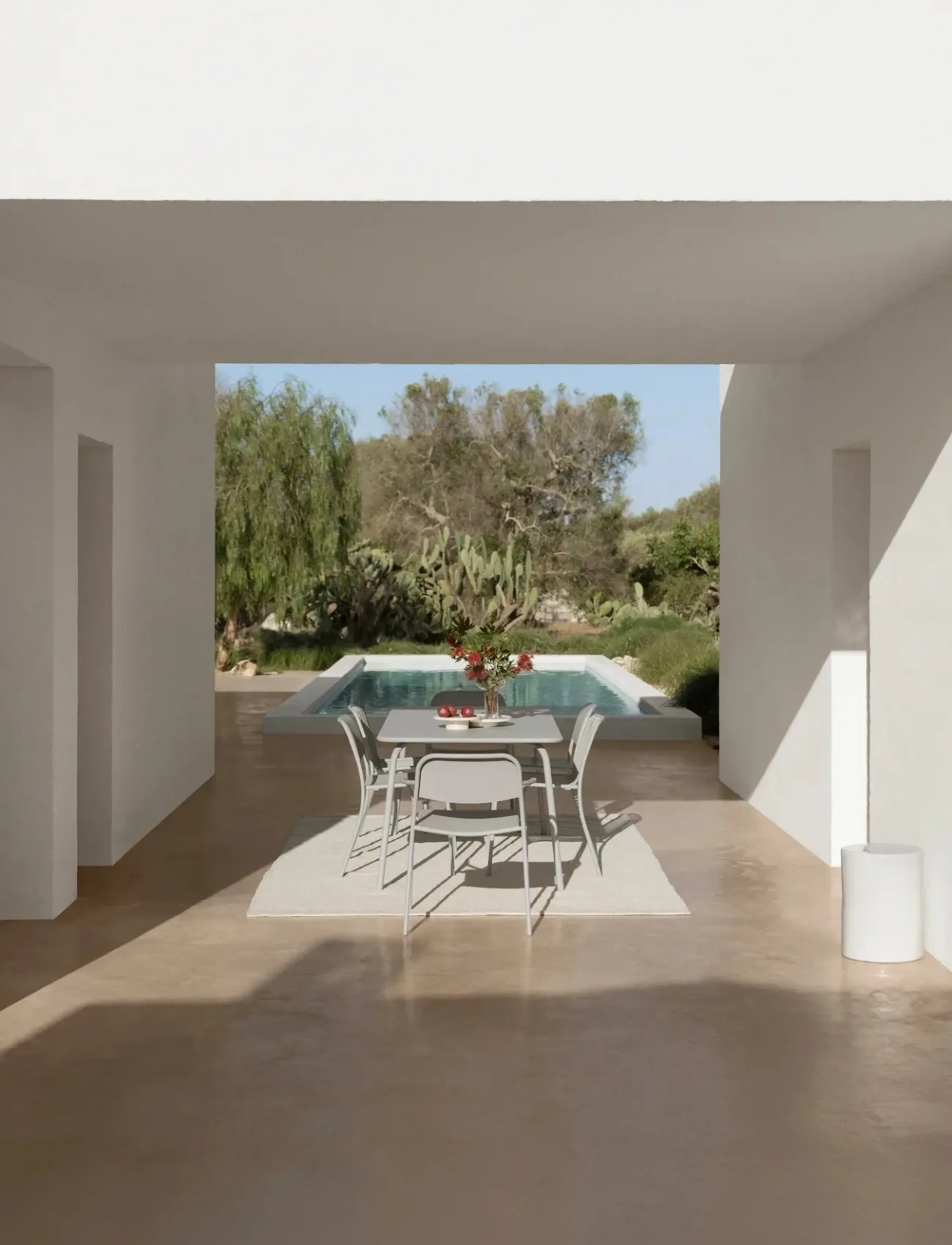 Blomus - Dining Table - 180 x 90 cm - YUA - Silk Grey - møbler - silk grey - 3