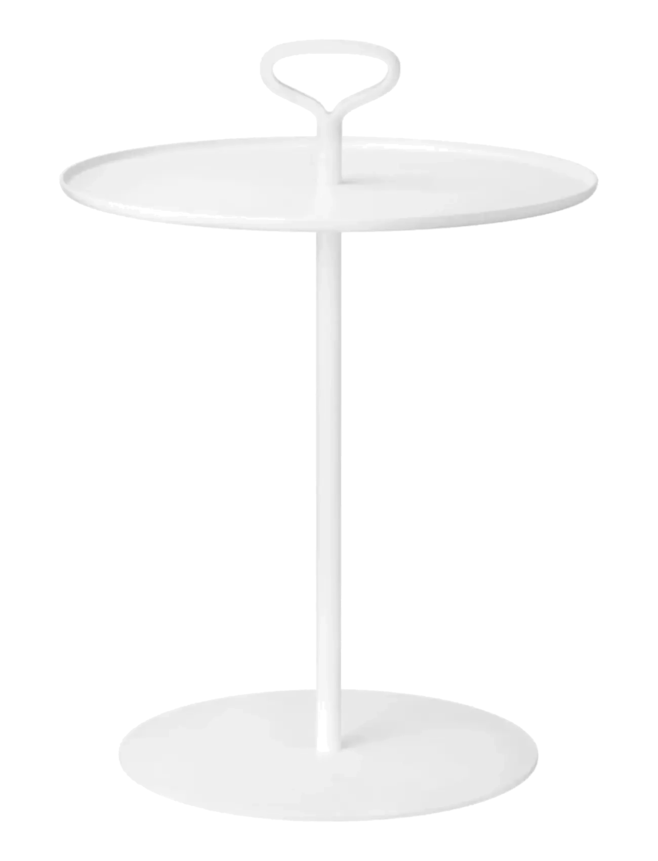 Blomus Outdoor Side Table 58 Cm, Ø 42 Cm Porter White, Outdoor Tables, Hvid, Str: Ø 42CM