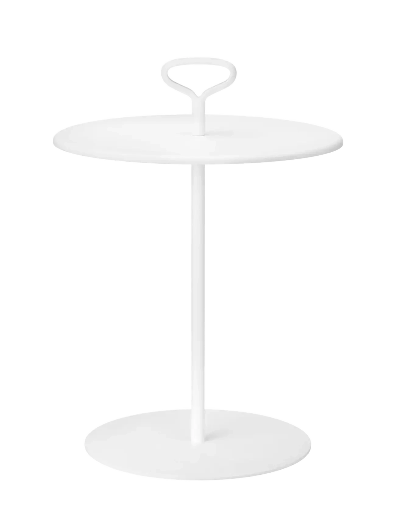 Blomus - Outdoor Side Table - 58 cm, Ø 42 cm - PORTER - White - utemöbler - white - 2