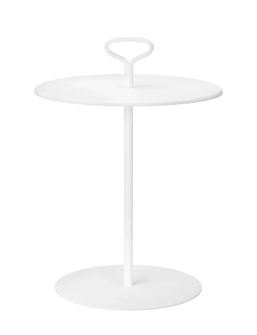 Blomus - Outdoor Side Table - 58 cm, Ø 42 cm - PORTER - White - möbel - white - 2