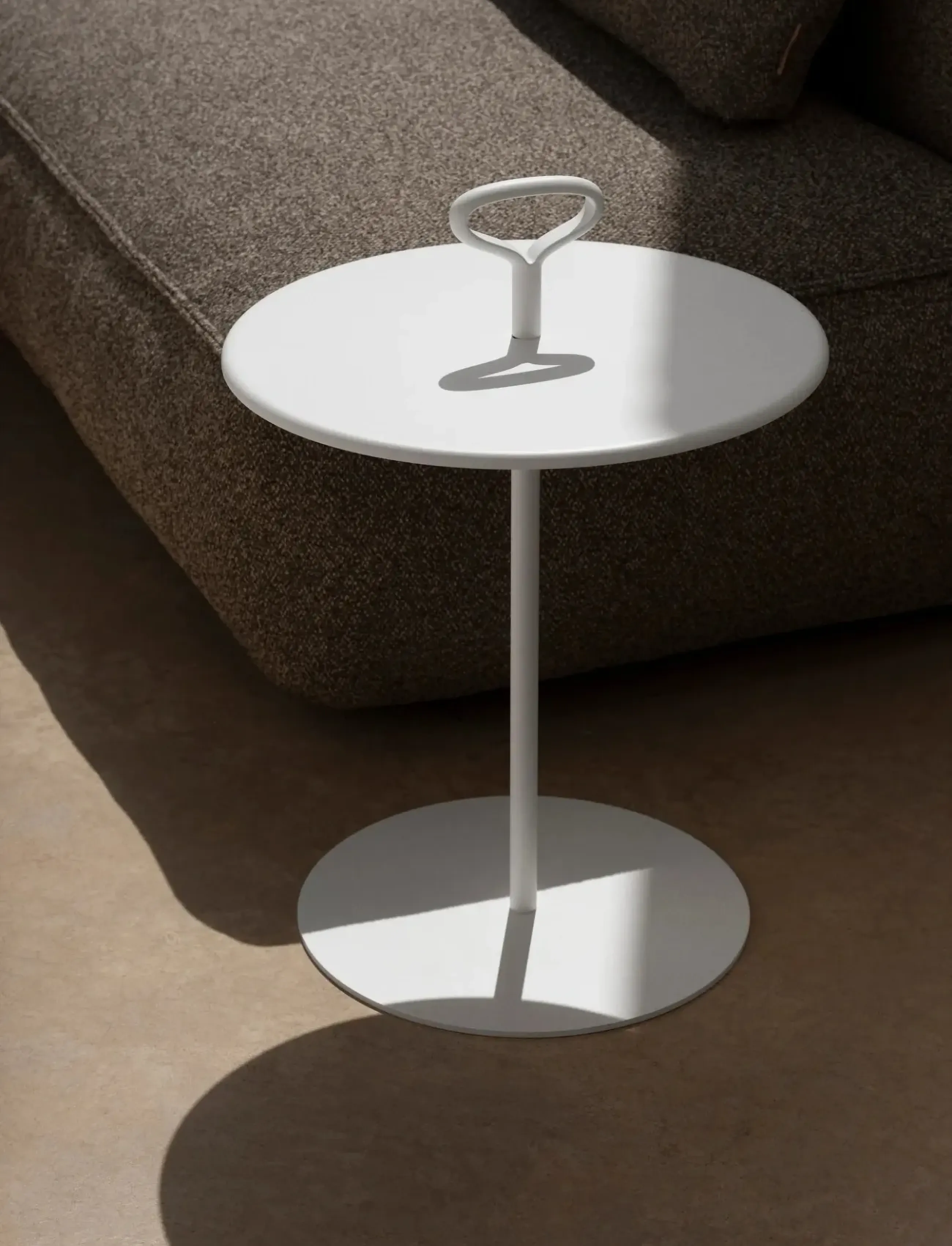 Blomus Outdoor Side Table 58 Cm, Ø 42 Cm Porter White, cm, Environment, Weiß - Tables, Homeware