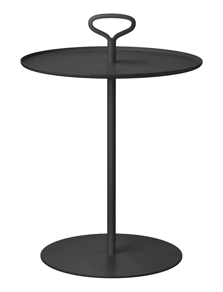 Blomus - Outdoor Side Table - 58 cm, Ø 42 cm - PORTER - Black - mööbel - black - 1