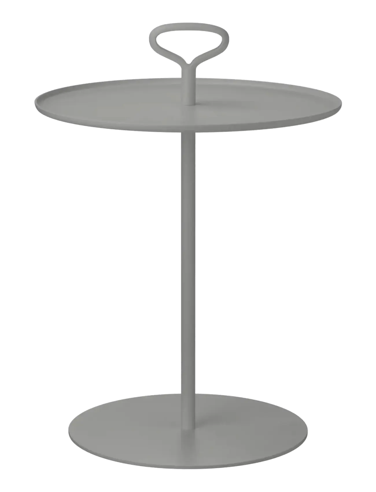 Blomus Outdoor Side Table 58 Cm, Ø 42 Cm Porter Granite Gray, Outdoor Tables, Grå, Str: Ø 42CM