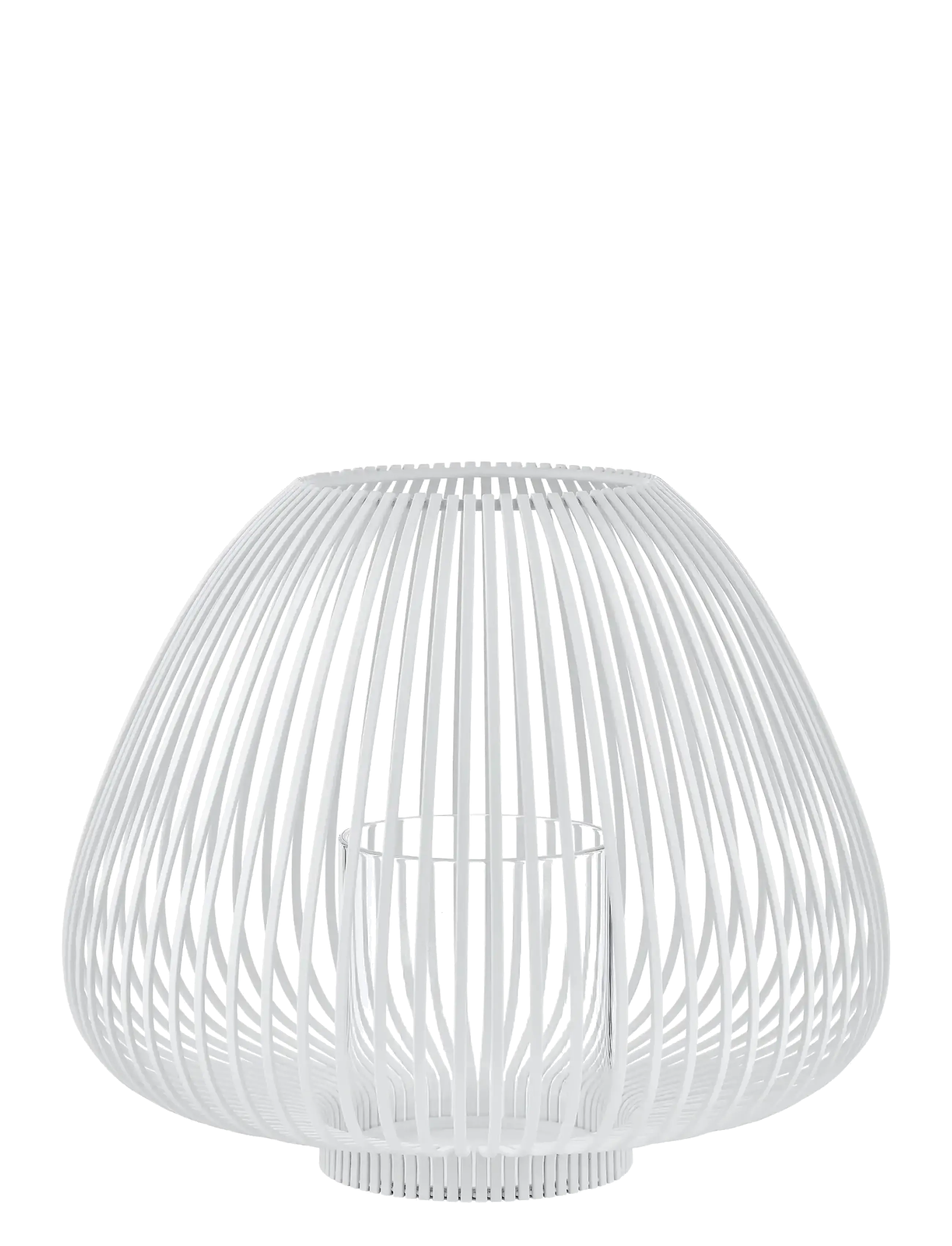 Blomus Lantern M Ø 31,5 X 30 Cm Lyva White, Indendørs lanterne, Hvid, Str: Ø 25CM