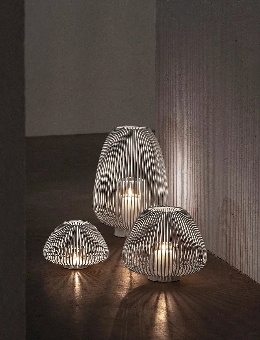 Blomus - Lantern M - Ø 31,5 x 30 cm - LYVA - White - laternen - white - 5