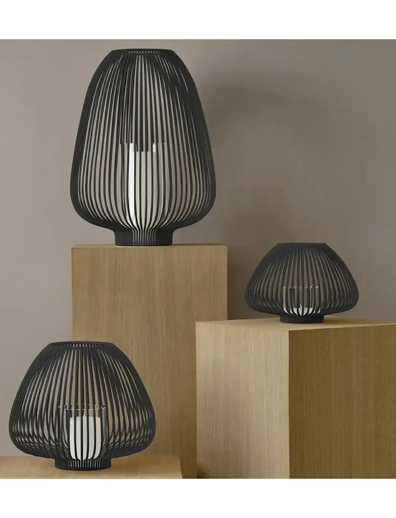 Blomus Lantern L Ø 34,5 X 48 Cm Lyva Black, 34.5 cm, Outdoor Lighting, Schwarz - Lanterns, Homeware