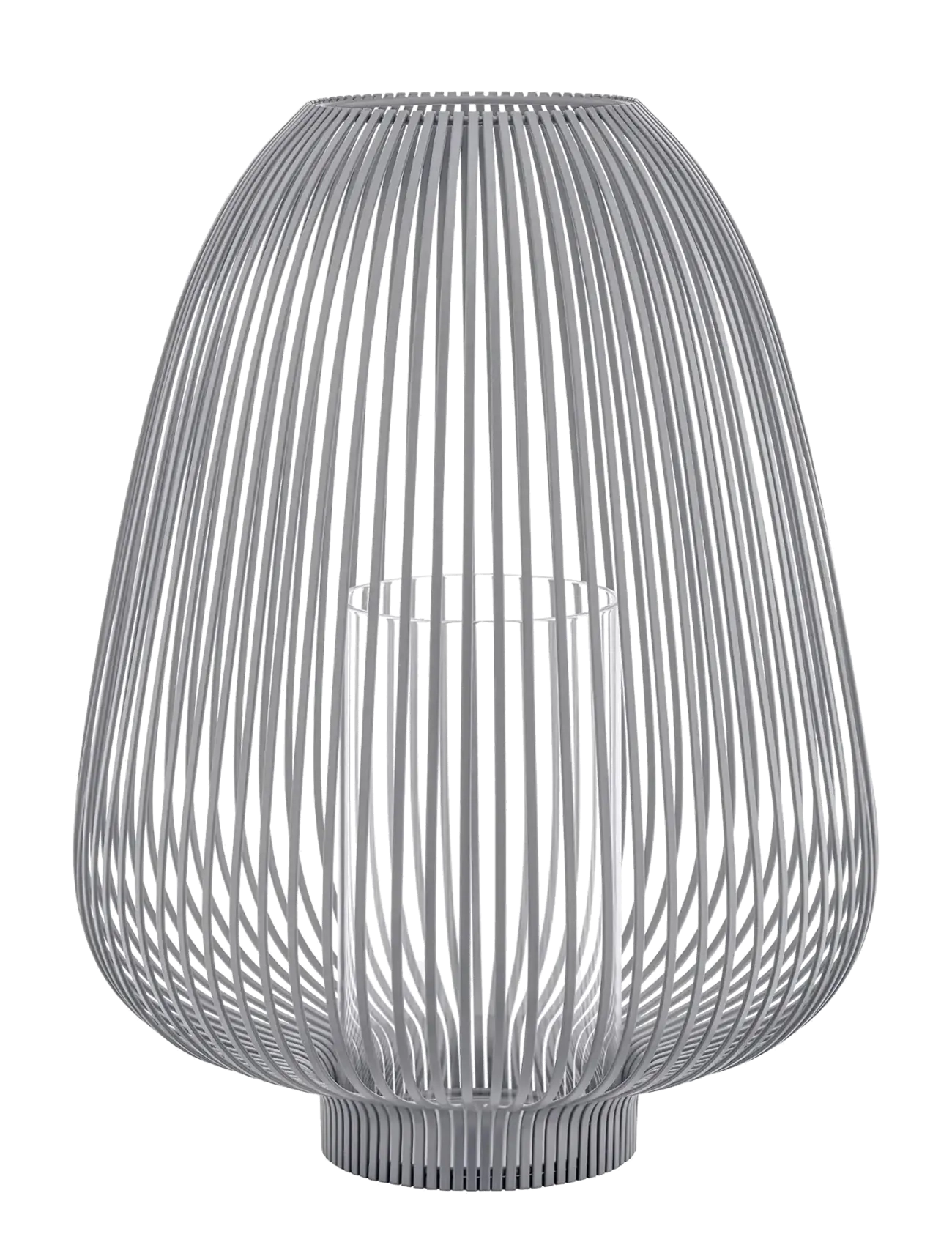 Blomus Lantern L Ø 34,5 X 48 Cm Lyva Steel Grey, Lanterne, Hvid, Str: L 34.5CM