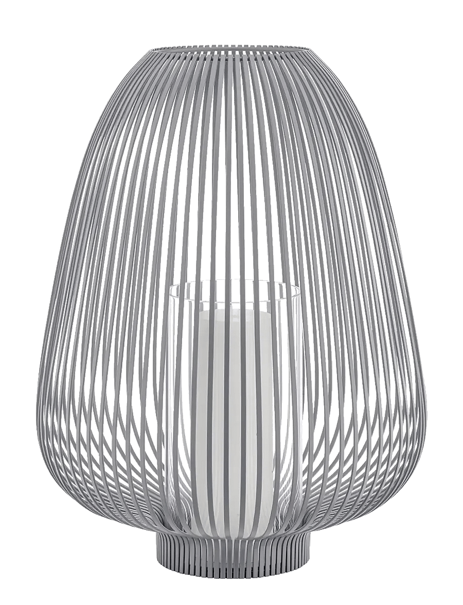 Blomus - Lantern L - Ø 34,5 x 48 cm - LYVA - Steel Grey - laternen - steel grey - 3