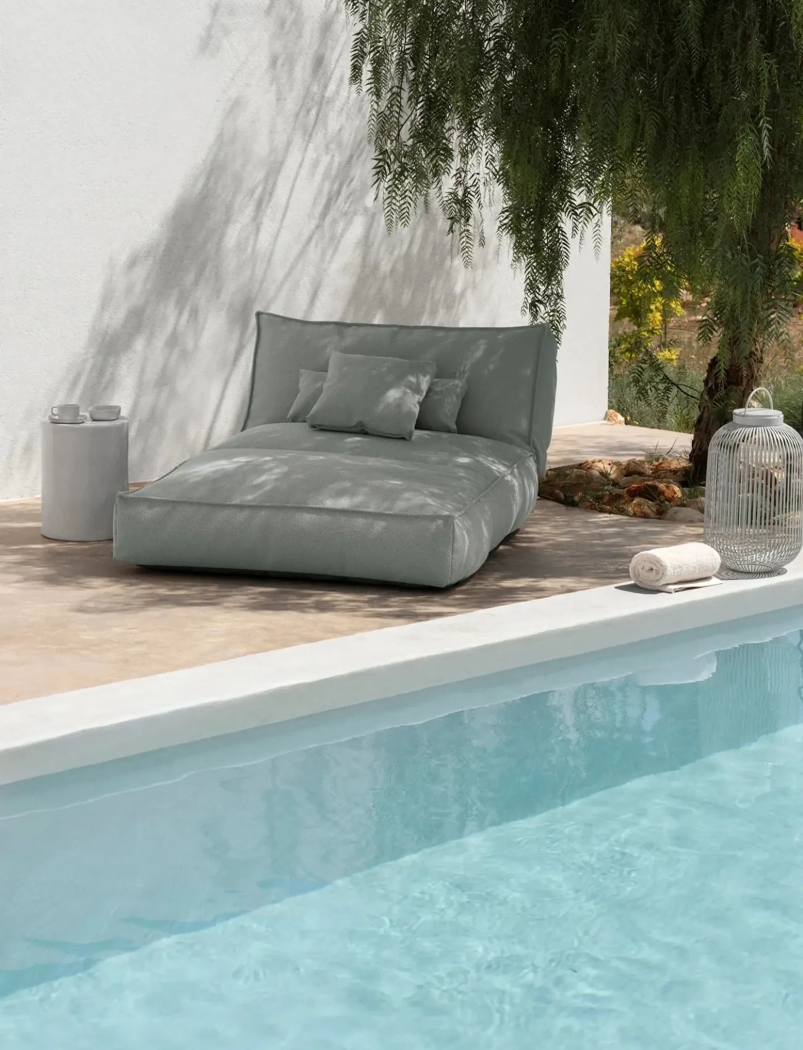 Blomus Cushion 45 X Cm Stay Cloud Bouclé, 45X cm, Cushions & Blankets, Grau - Cushions, Homeware