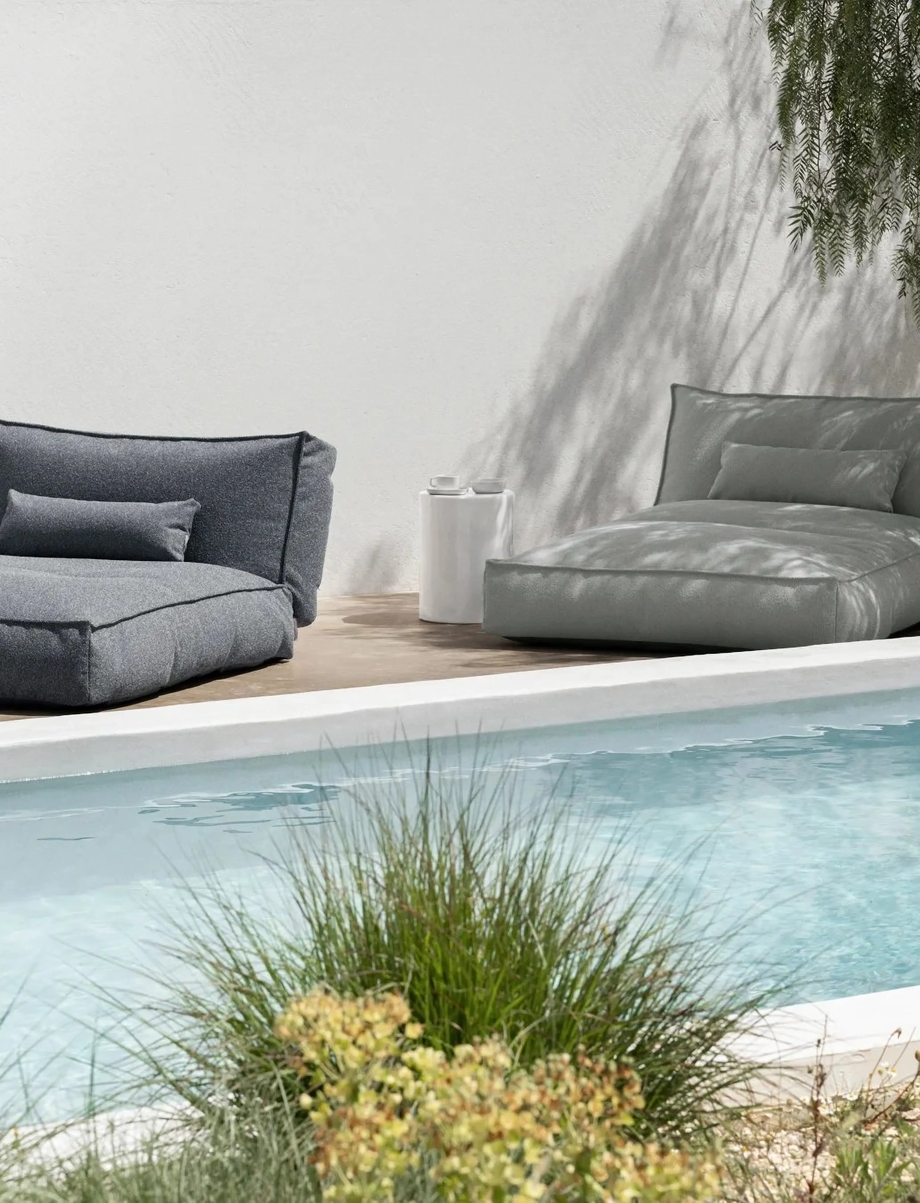 Blomus - Cushion - 45 x 45 cm - STAY - Cloud Bouclé - pyntepuder - cloud bouclÉ - 3