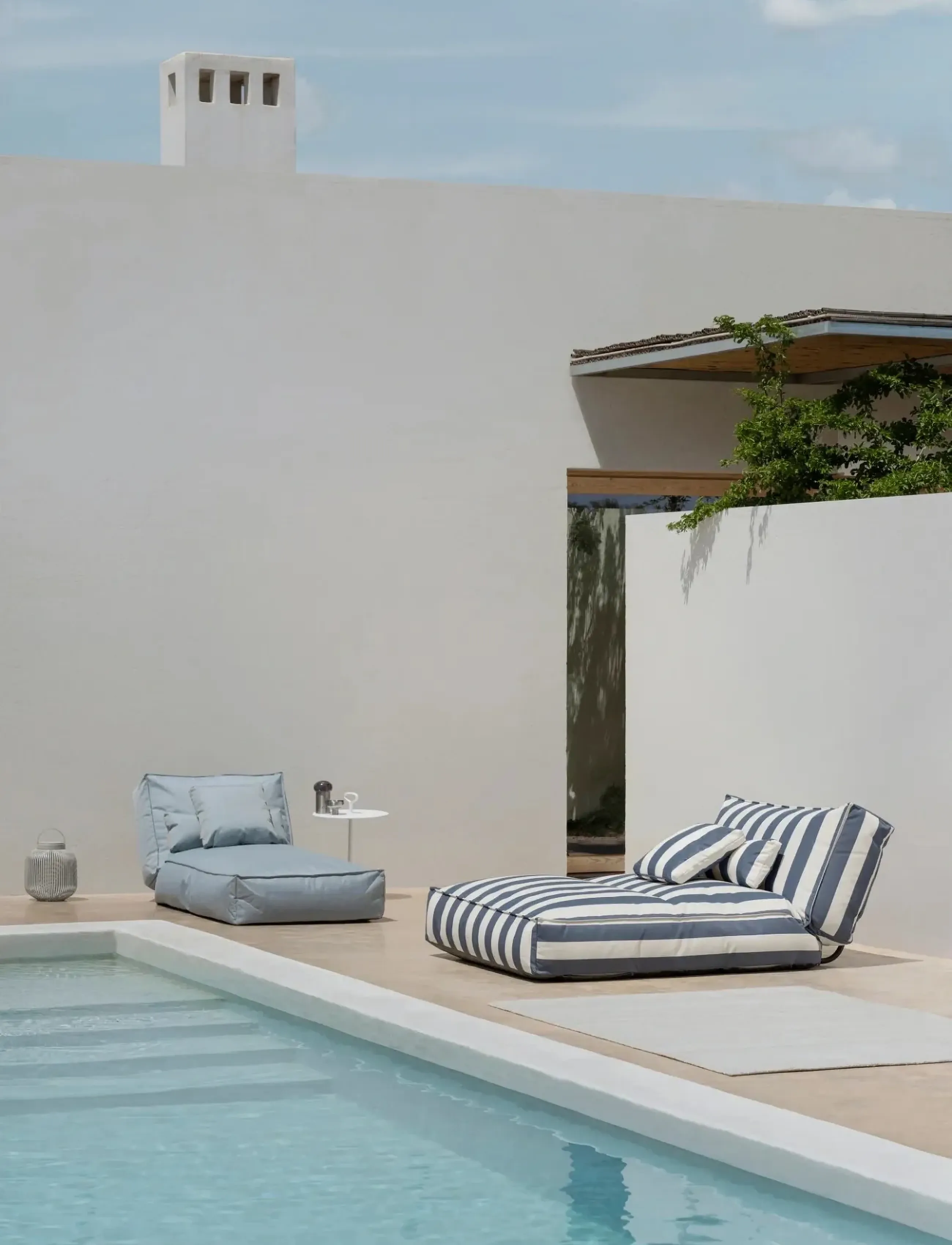 Blomus - Cushion - 45 x 45 cm - STAY - Key Largo/Lily White - coussins - key largo/lily white - 3