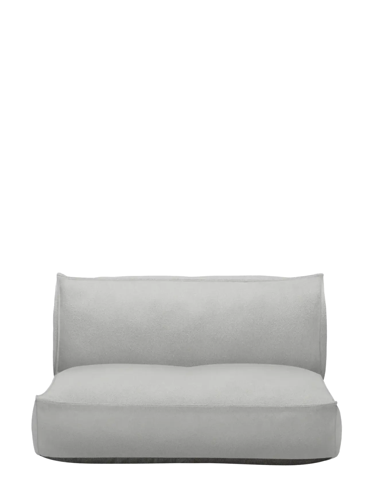 Blomus 2-Sitzer - 120 X 120 X 25 cm - Stay - Cloud Bouclé, L 110 cm, Grey, Outdoor Environment > Outdoor Seating, Unisex