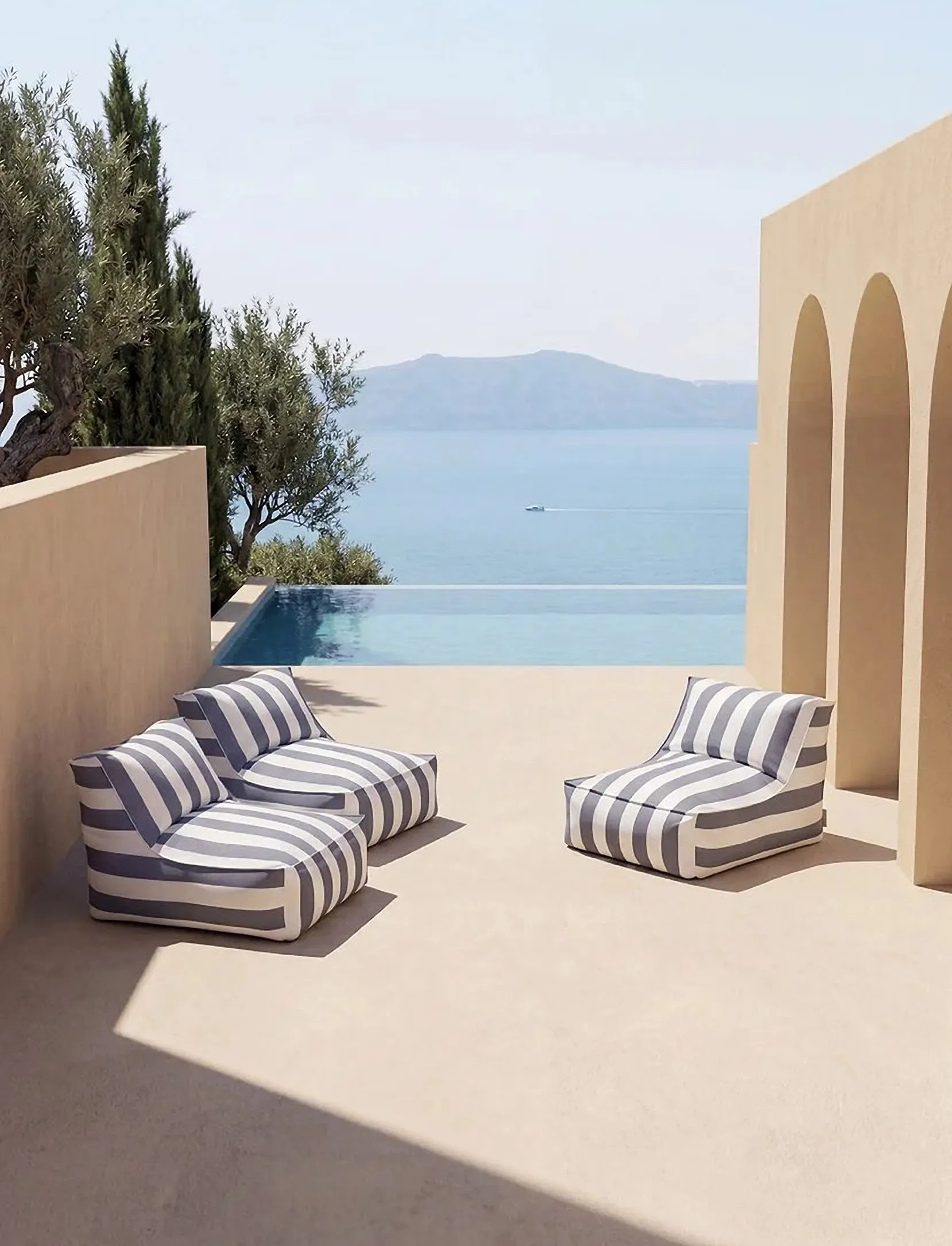 Blomus - Lounger Chair - 95 x 75 x 68 cm - STAY - Key Largo/Lily White - møbler - key largo/lily white - 2
