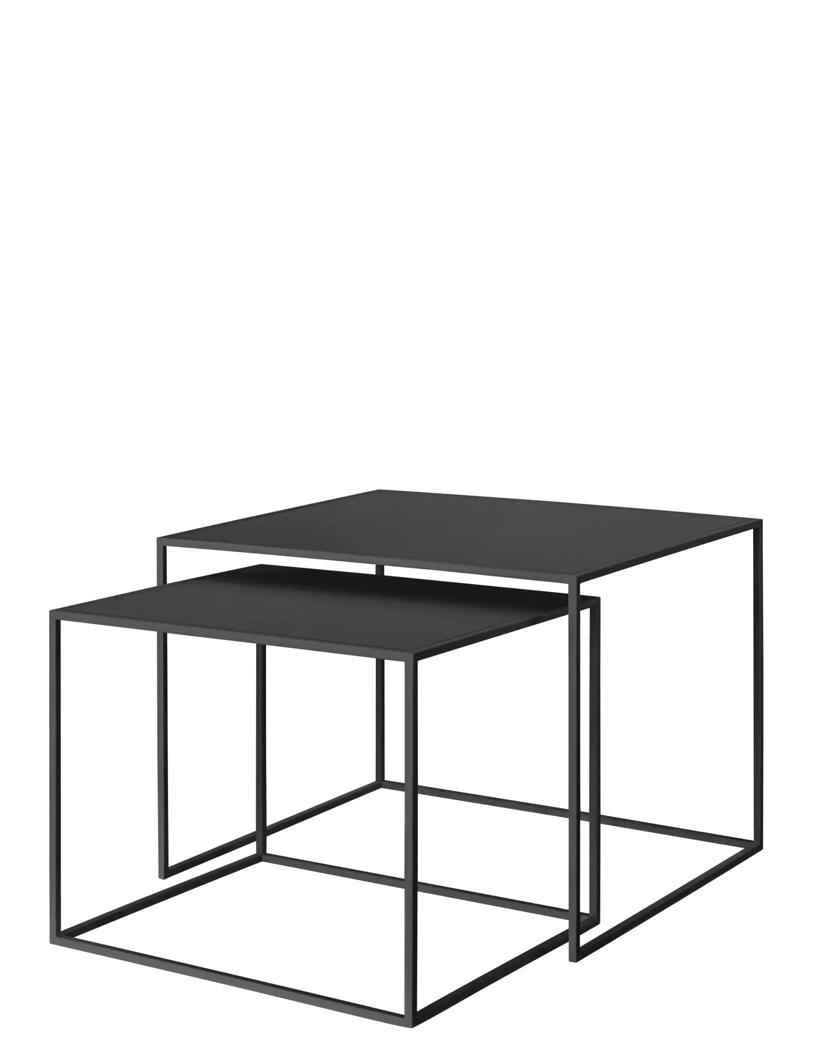 Blomus Set Of 2 Side Tables 45 X 60 X50 Cm Fera Black, L cm, Tables, Schwarz - & Small Homeware