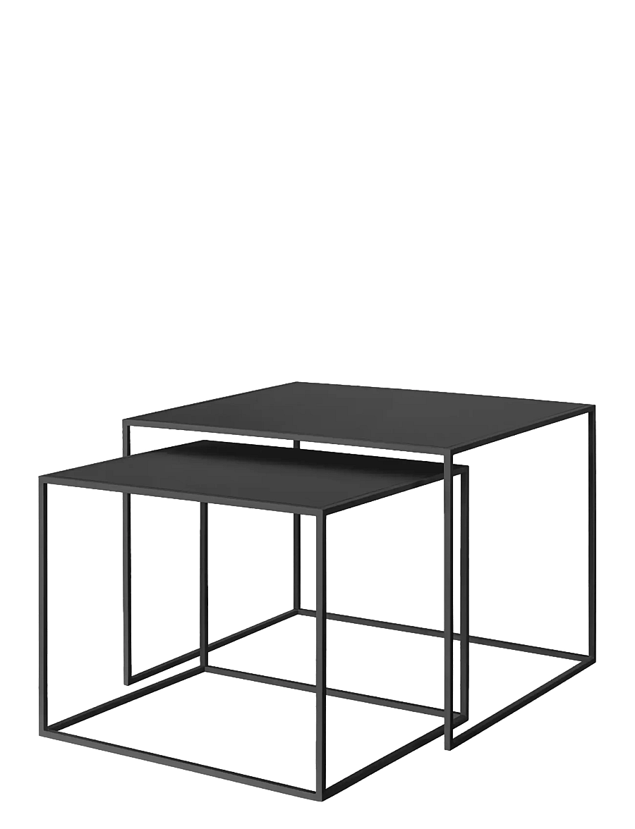 Blomus - Set of 2 Side Tables - 45 x 60 x50 cm - FERA - Black - küljelauad ja väikesed lauad - black - 0