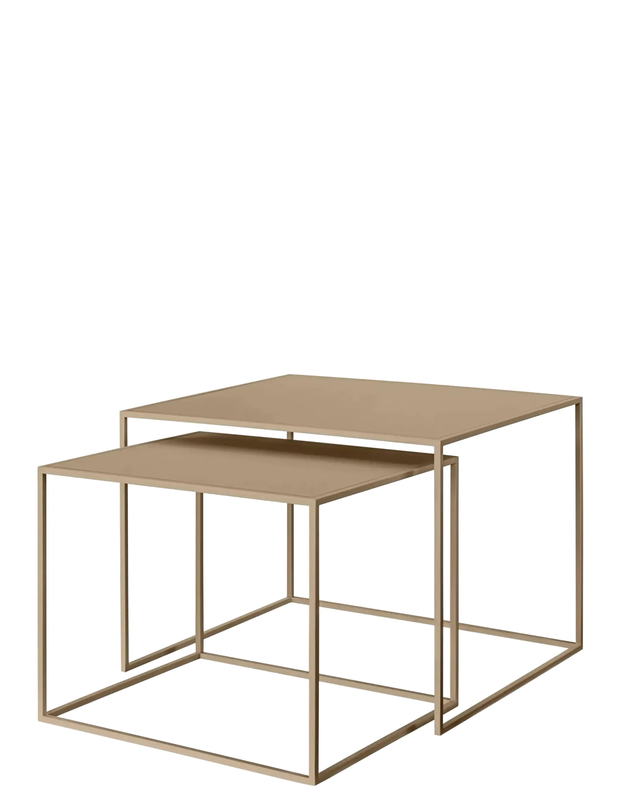 Blomus Set of 2 Side Tables - 45 x 60 x50 cm - FERA - Nomad - Stoły - NOMAD / beige