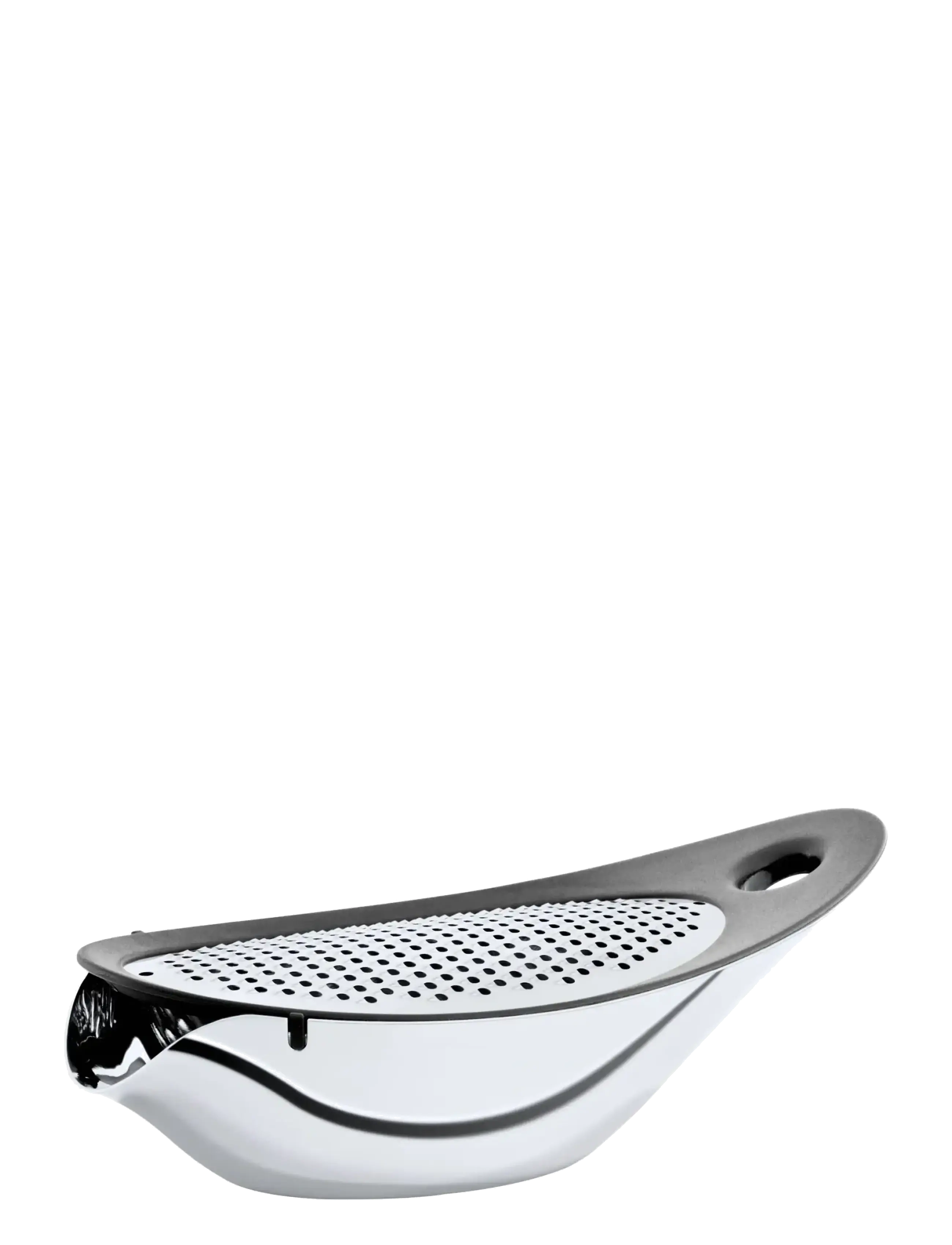 Blomus Cheese Grater with Bowl - 19,5 x 10 x 7 cm - NAVETTA - Stainless Steel - Voir tout - STAINLESS STEEL / grey