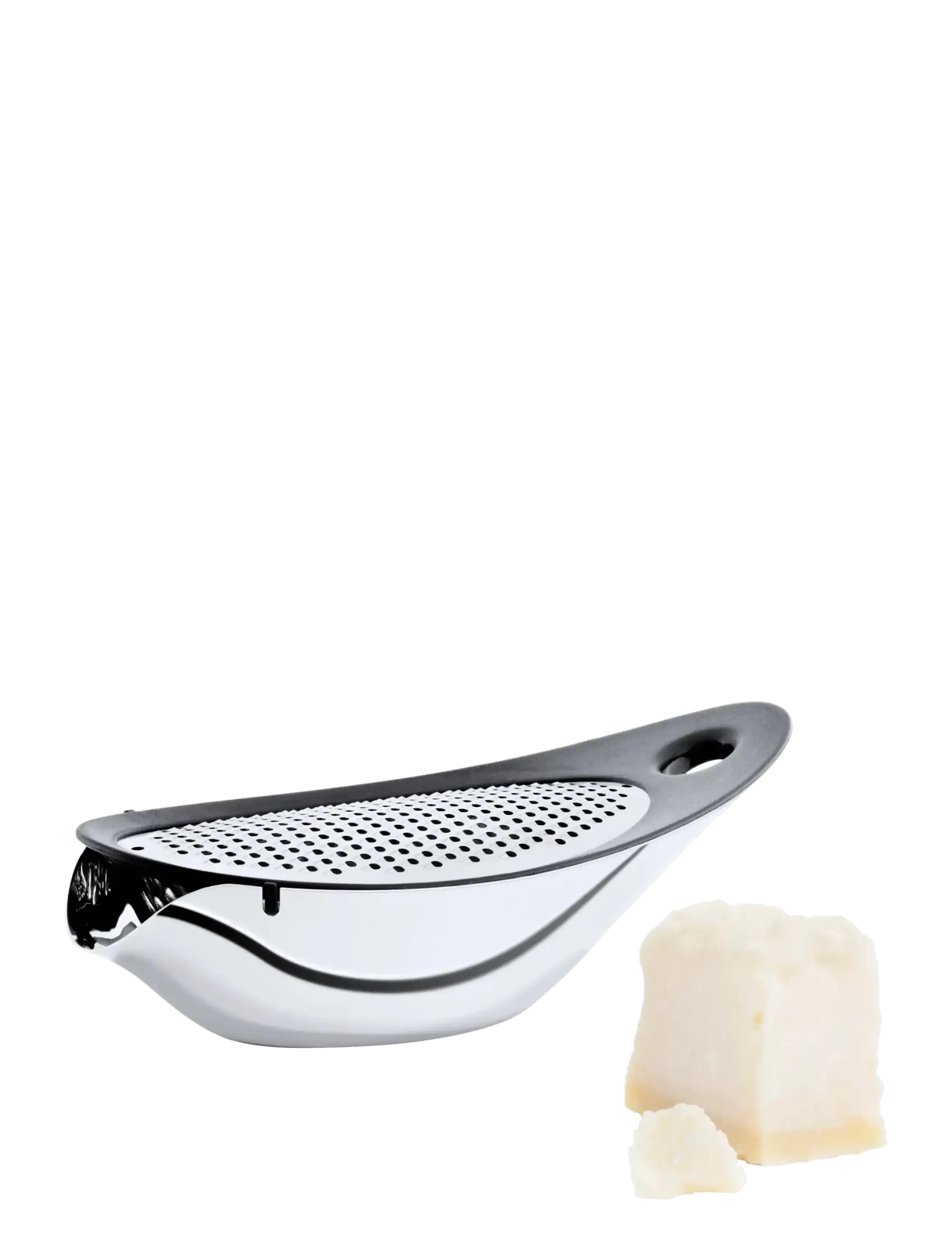 Blomus - Cheese Grater with Bowl - 19,5 x 10 x 7 cm - NAVETTA - Stainless Steel - presse-agrumes - stainless steel - 1