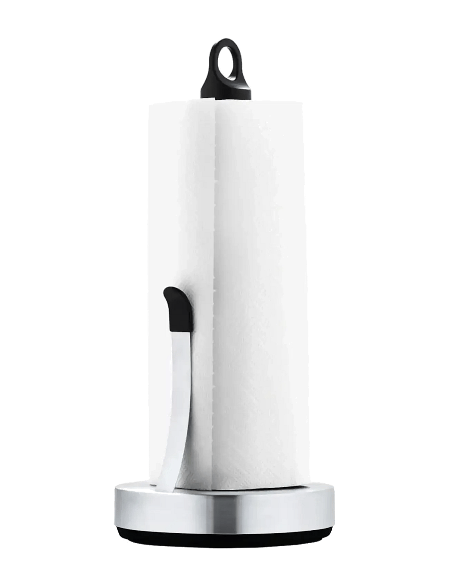 Blomus - Paper Towel Holder - 34 cm, Ø 15 cm - LOOP - Stainless Steel - majapidamispaberi hoidjad - stainless steel - 1